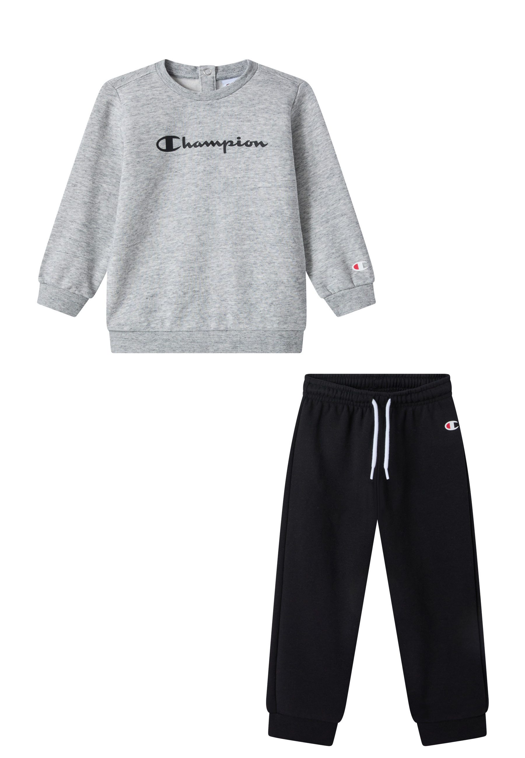 Champion Jogginganzug SPORTWEAR CREWNECK SWEATSUITS Standard Fit (2-tlg), für Babys, zweiteiliges Set, aus Baumwolle und Polyester