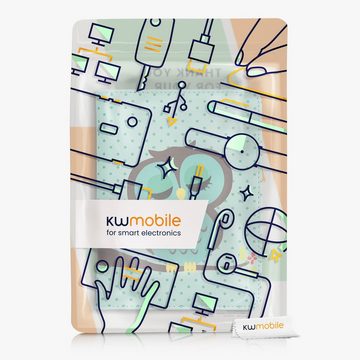 kwmobile E-Reader-Hülle Flip Schutzhülle für Amazon Kindle Paperwhite 11. Generation 2021, Handschlaufe - Cover Eule Schlaf Design