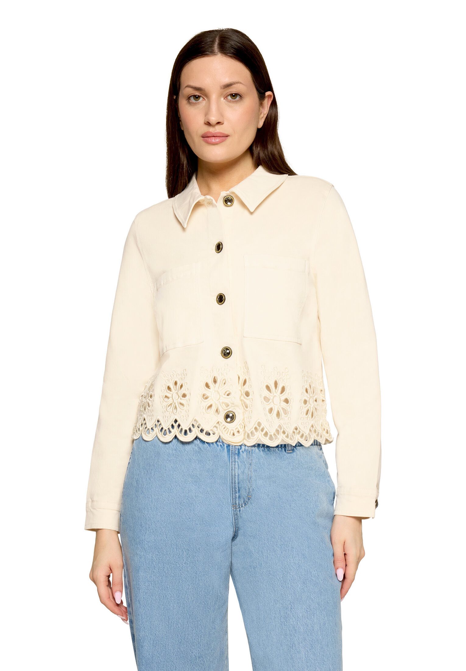 Cartoon Jackenblazer Damen mit Stickerei