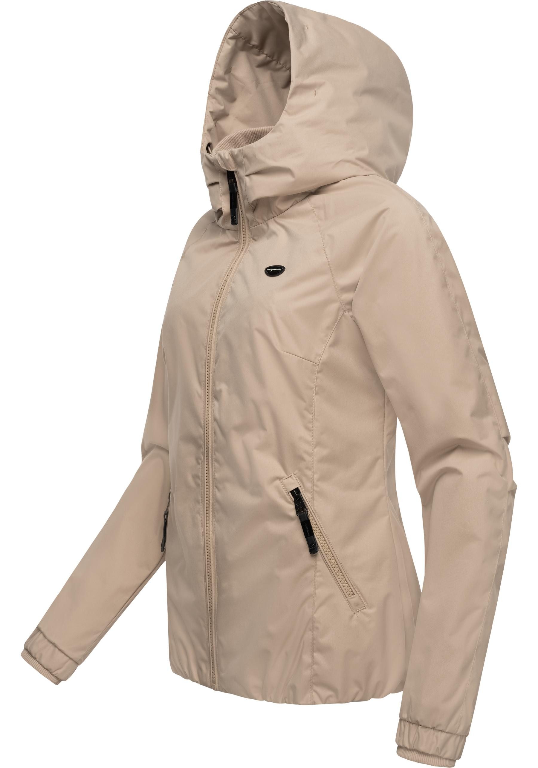 Ragwear Outdoorjacke Dizzie Wasserdichte Übergangsjacke mit großer Kapuze günstig online kaufen