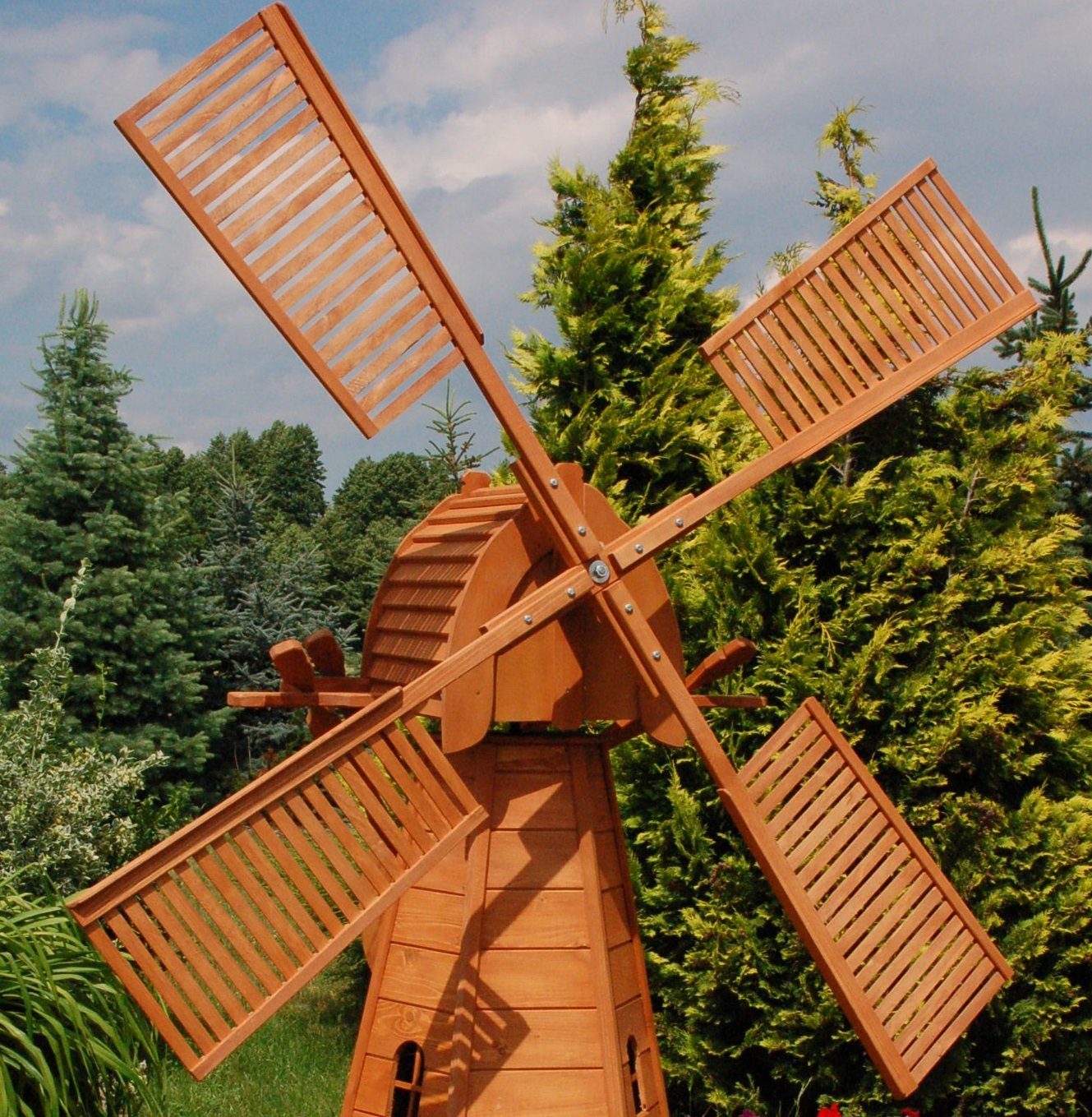 DSH DEKO SHOP HANNUSCH Gartenfigur Windmühlenflügel – Spannweite 155 cm (nur Flügel, keine komplette Windmühle) | Figuren