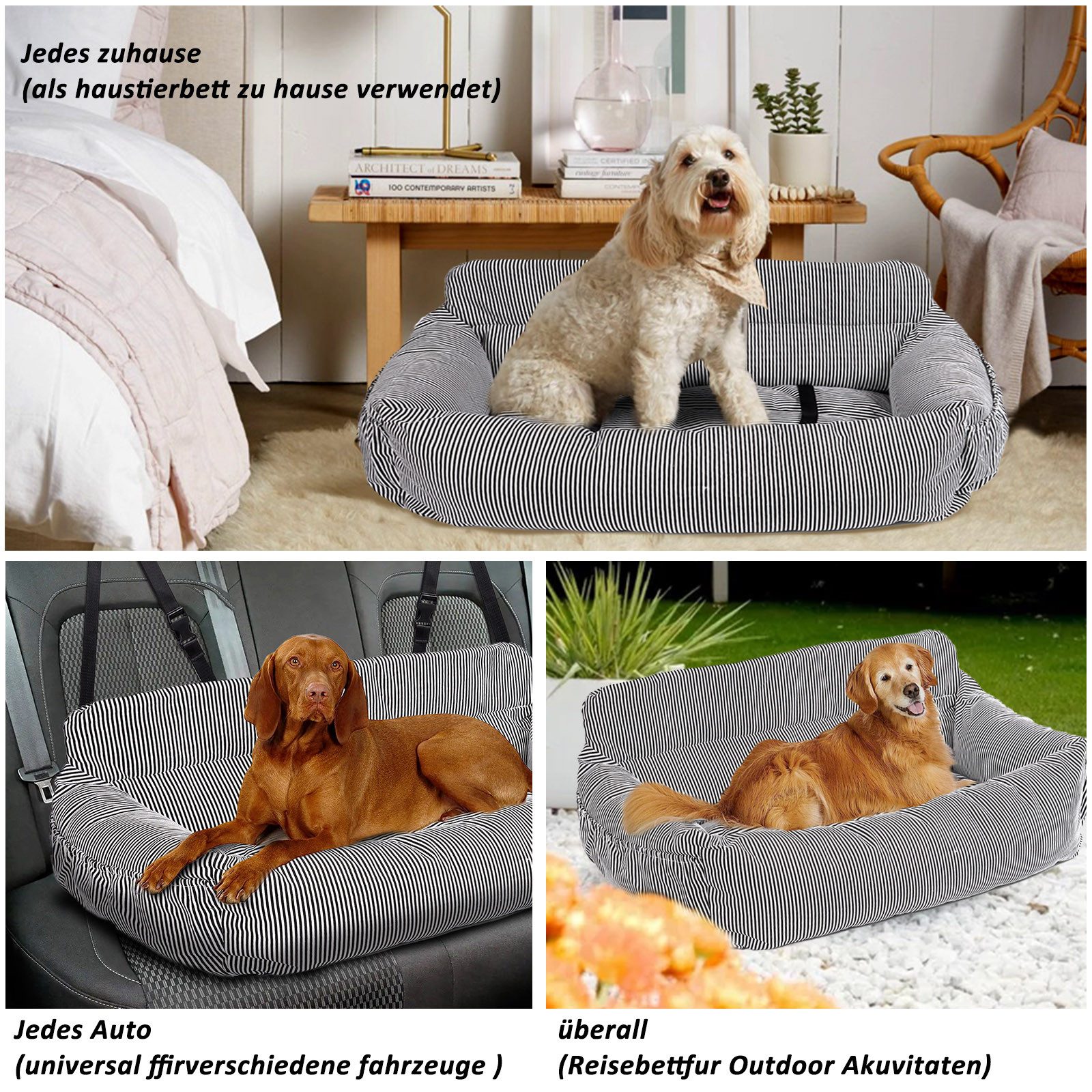 CALIYO Hunde-Autositz 2-in-1 Autositz und Bett günstig online kaufen