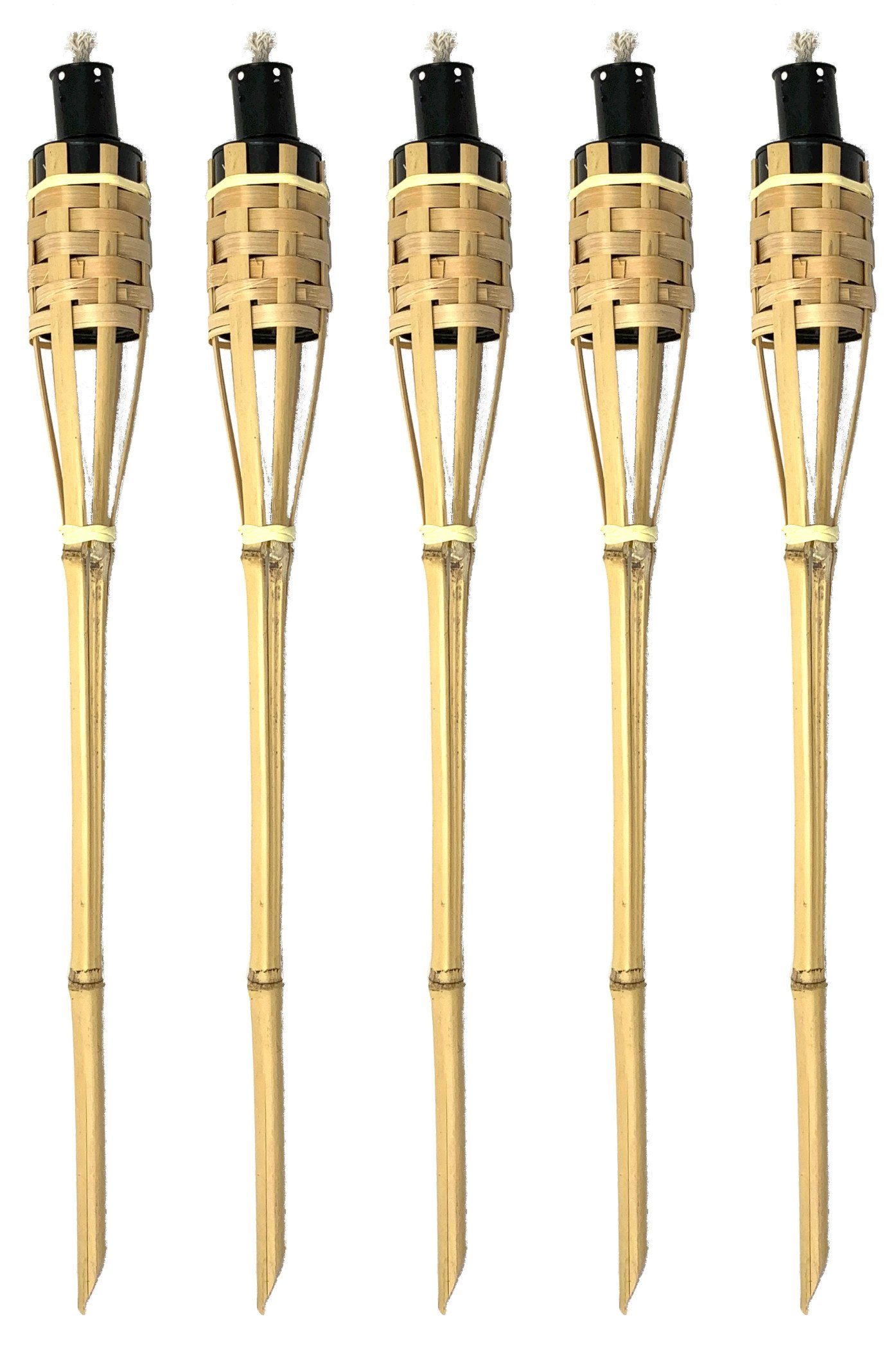 Moritz Dekoobjekt 5x Gartenfackel deluxe 90 cm braun, Outdoor Fackel