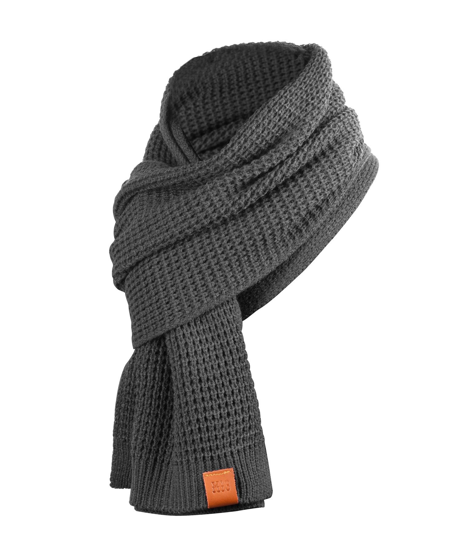 Manufaktur13 Strickschal Rough Scarf - Strickschal, lang, mit Echt-Lederver günstig online kaufen