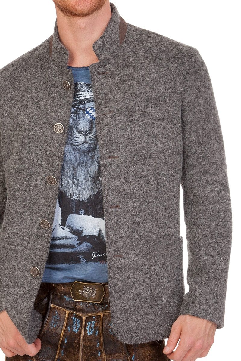 1890 Country Trachtenjanker Walkjanker - ELLMAU - grau günstig online kaufen