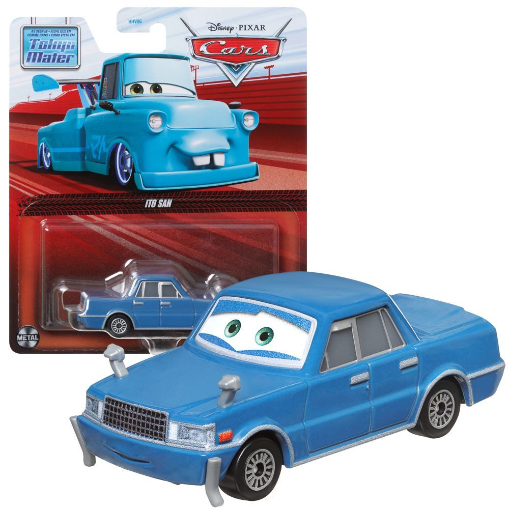 Spielzeug-Rennwagen Ito San HKY52 Disney Cars Cast 1:55 Autos Mattel Fahrzeuge