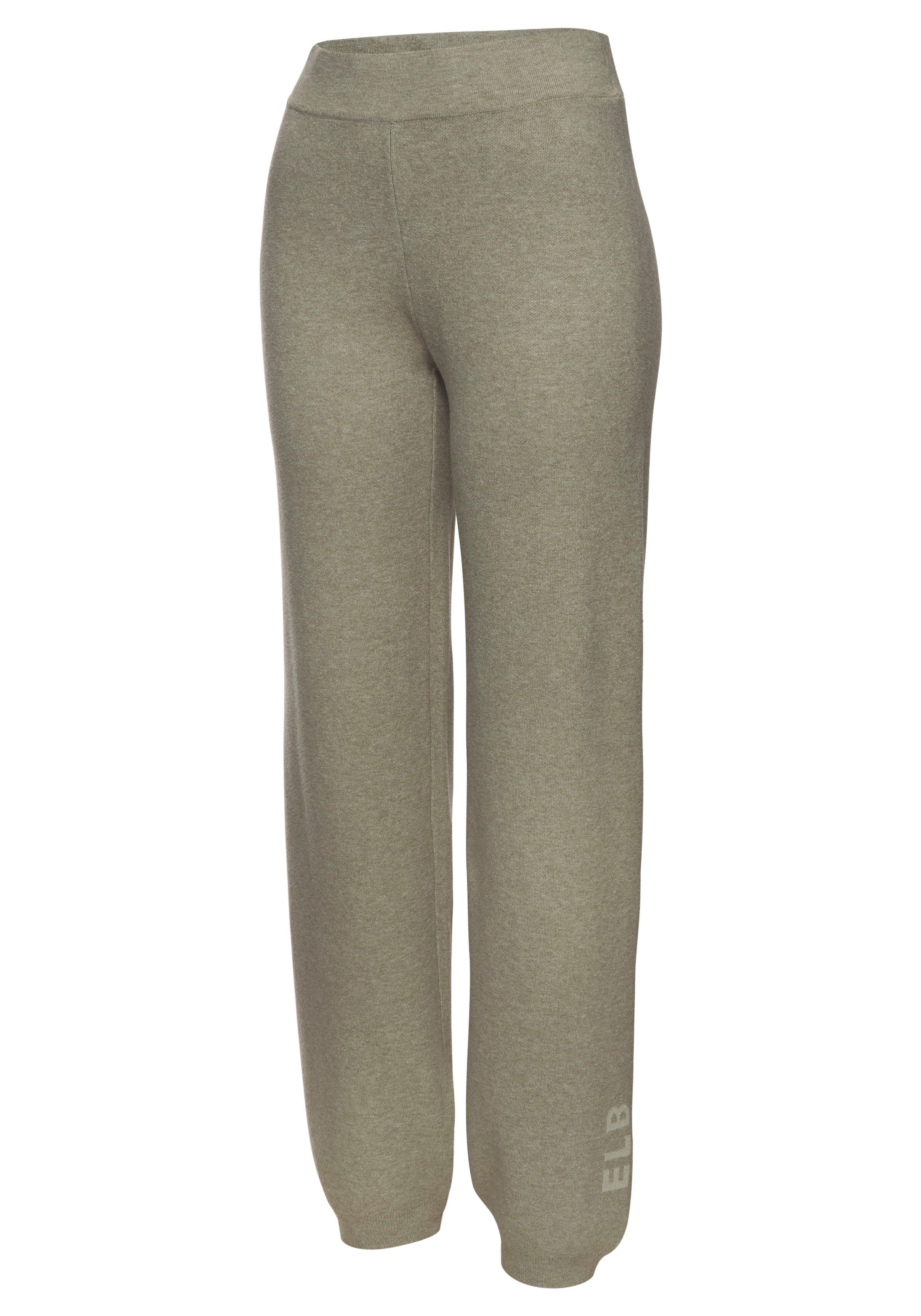 Elbsand Strickhose mit eingestricktem Logo, aus hochwertigen Feinstrick, Loungewear