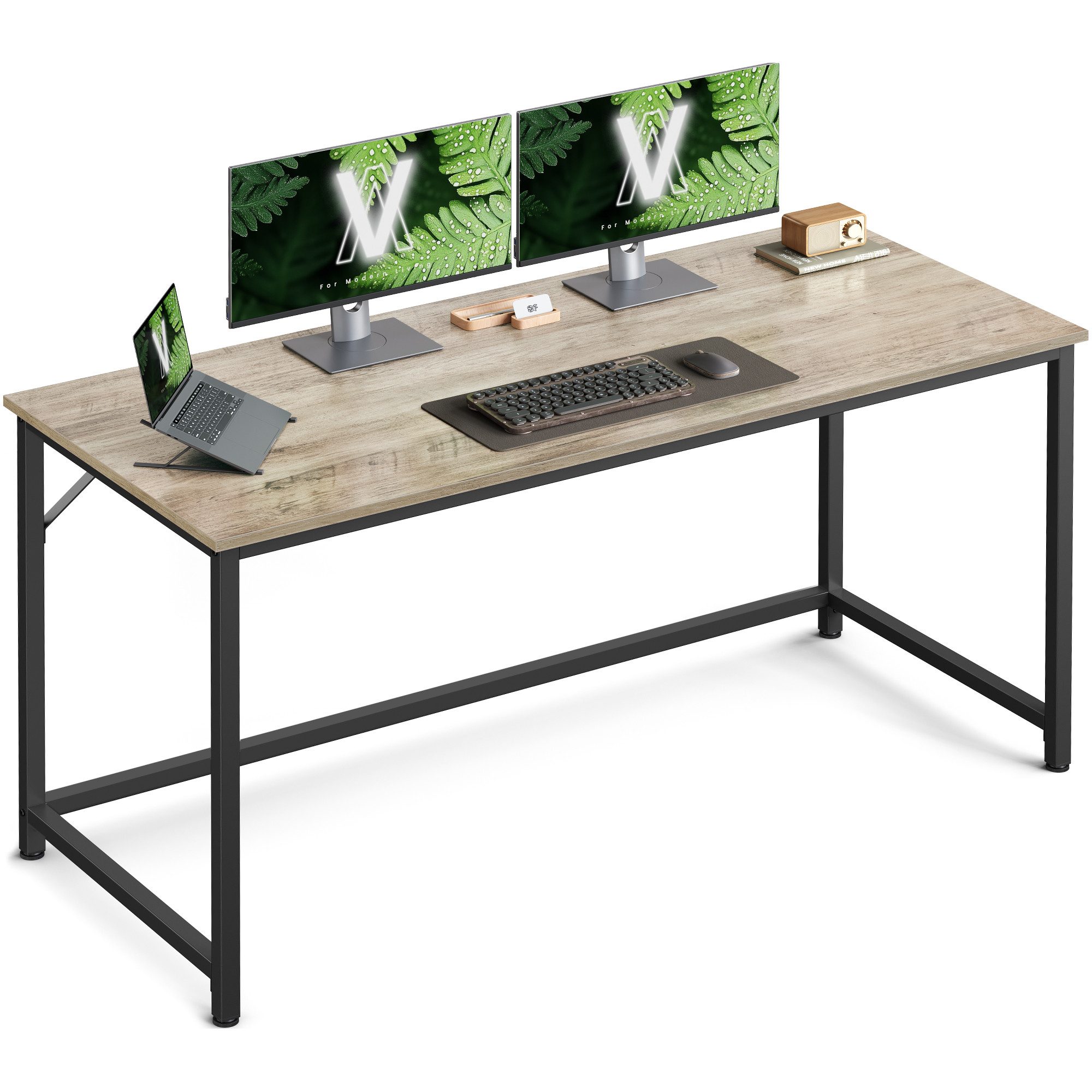 VASAGLE Schreibtisch Computertisch, Bürotisch, 80/100/120/135/160 cm, moder günstig online kaufen