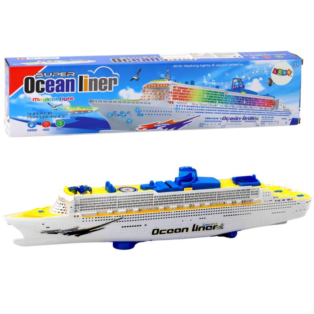 LEAN TOYS Spielzeug-Boot Lean Toys Fahrgastschiff mit Ton und Licht