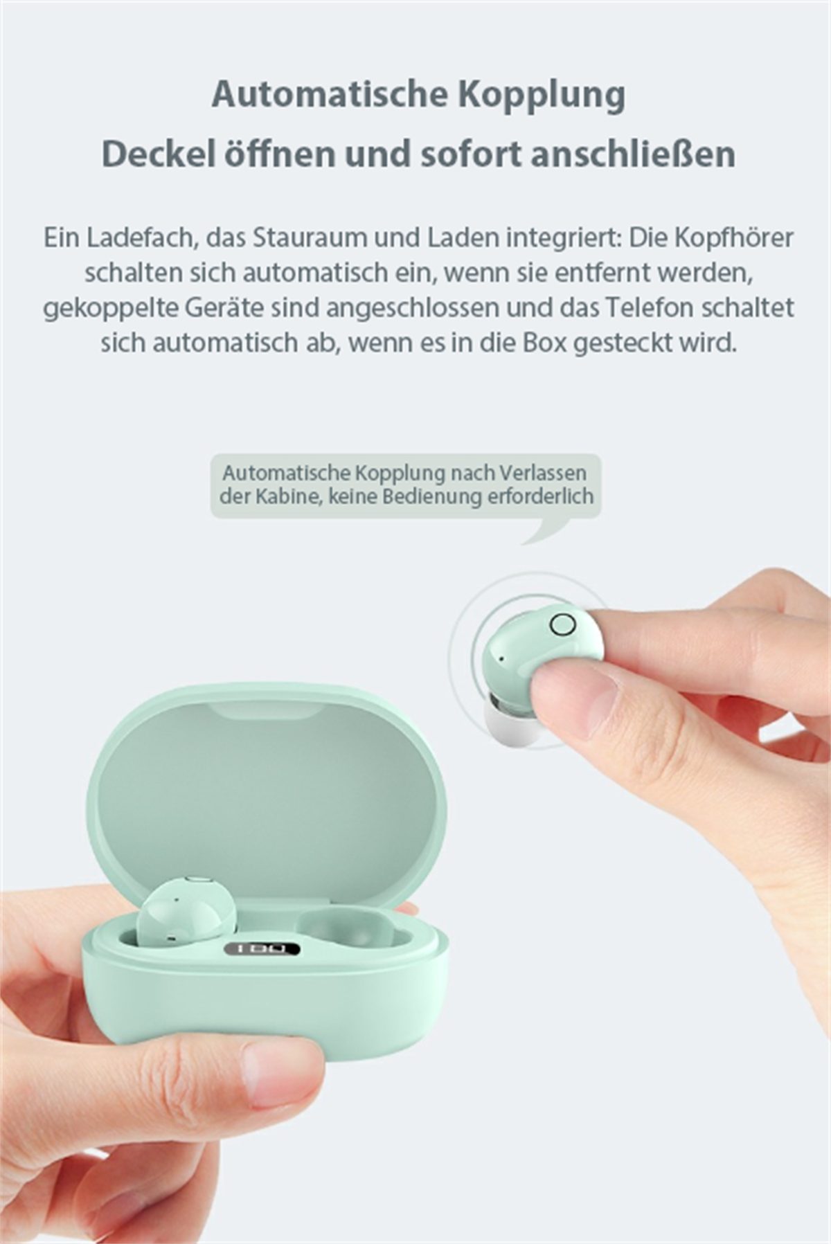 Stereo-Rauschunterdrückung, carefully In-Ear-Kopfhörer Grün Touch-Kopfhörer mit selected In-Ear-Kopfhörer