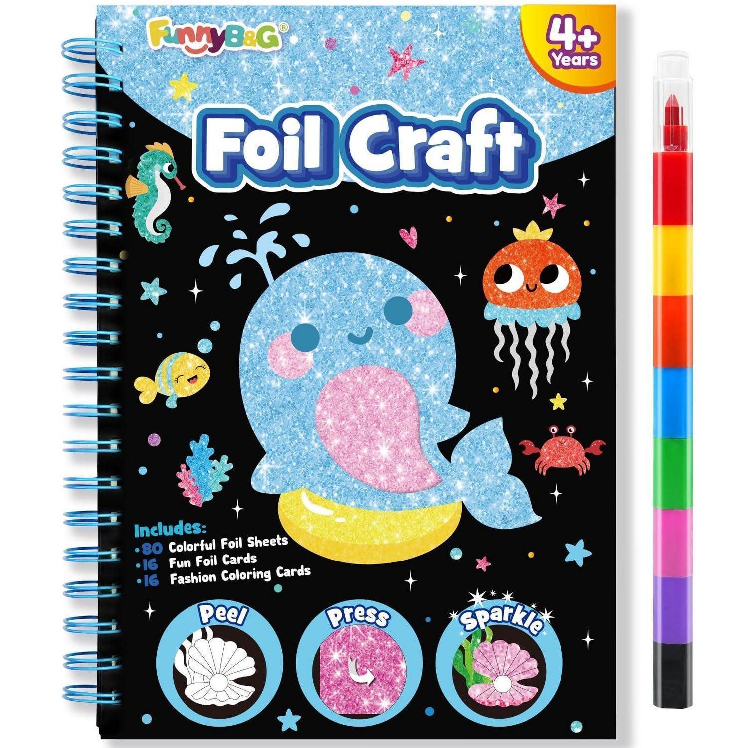 LuxusKollektion Kreativset Foil Art Bastelset Kinder Ozean