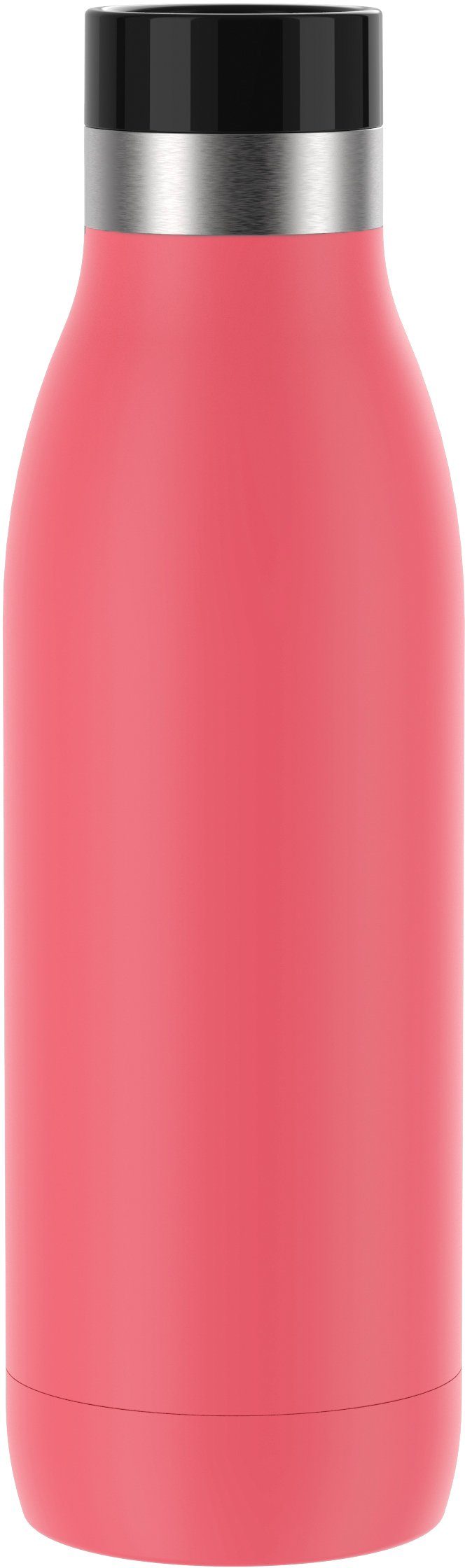 Emsa Trinkflasche Color, Bludrop 12h kühl, Quick-Press Edelstahl, Deckel, spülmaschinenfest warm/24h