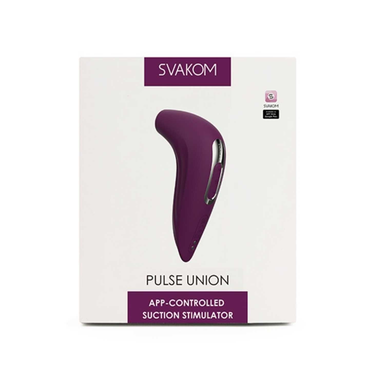 Luftdruck-Vibrator Klitoris-Stimulator Pulse Intensitäten Svakom Union violett, - 5 Svakom