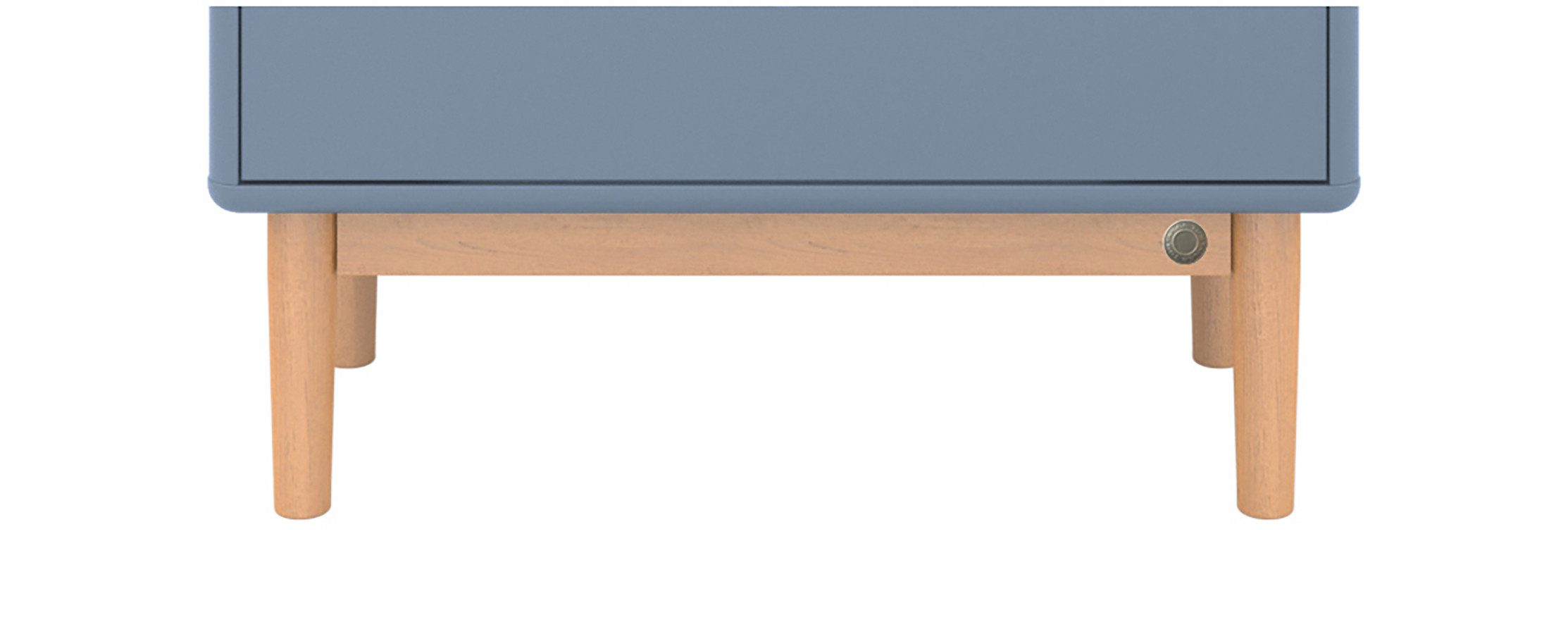 TOM TAILOR HOME Мебельfuß COLOR BATH Füße - für 65,5 cm breiten WBU & Midischrank - Eiche massiv, konische Form, massive Eiche, natur