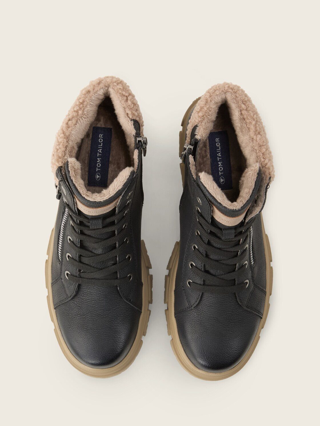 TOM TAILOR Shoes Licence Schnürstiefel (1-tlg) Gefütterte Stiefeletten