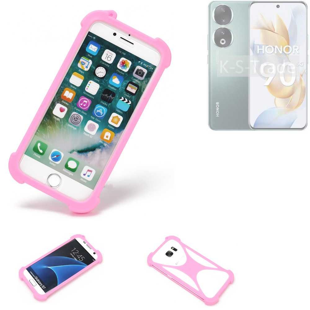K-S-Trade Handyhülle für Honor 90, Handy Hülle Schutz Hülle Bumper Silikon Schutz Hülle Cover Case