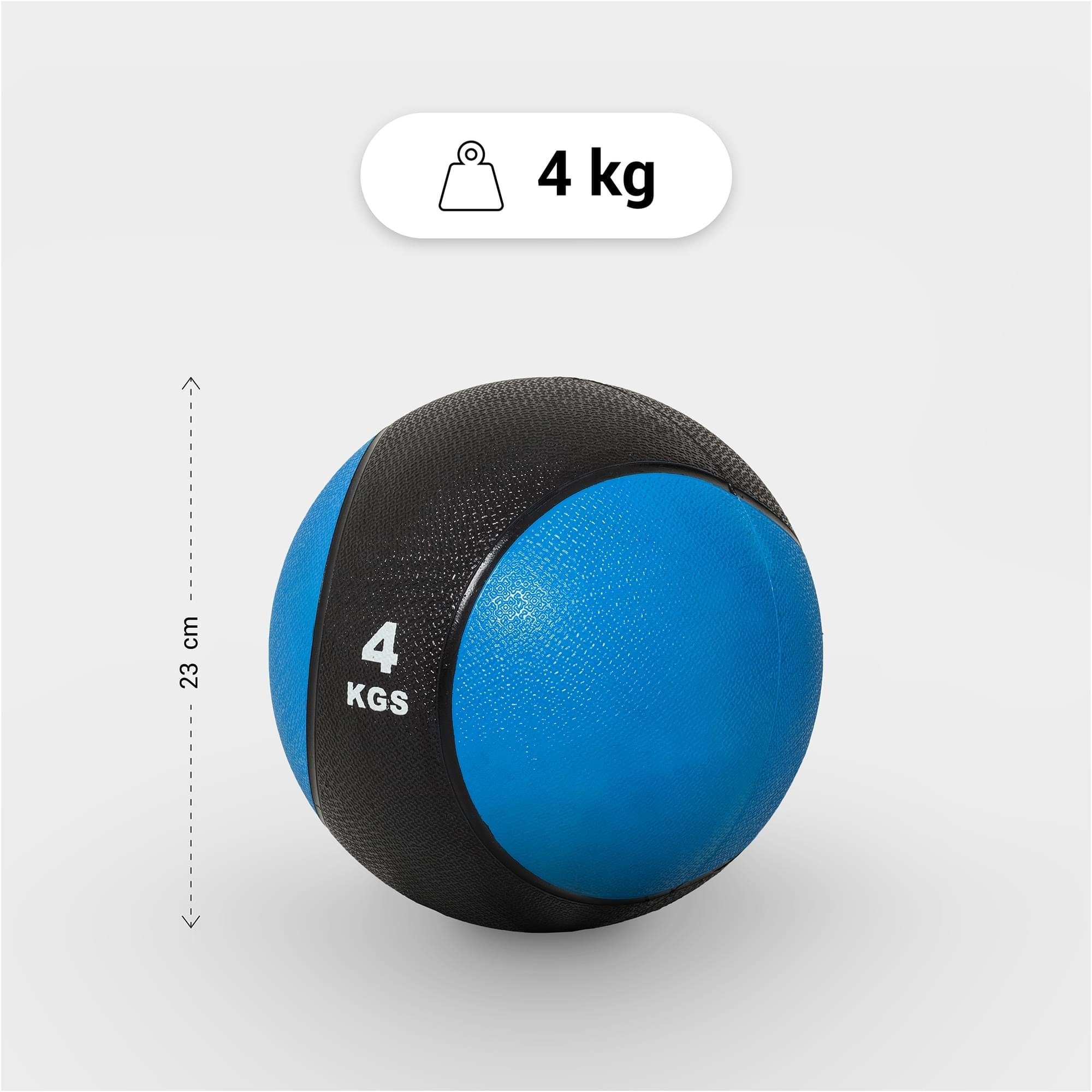 GORILLA Einzeln/Set, Medizinball griffiger Gummi, aus SPORTS Blau Farbwahl Ball Oberfläche, Slam mit -