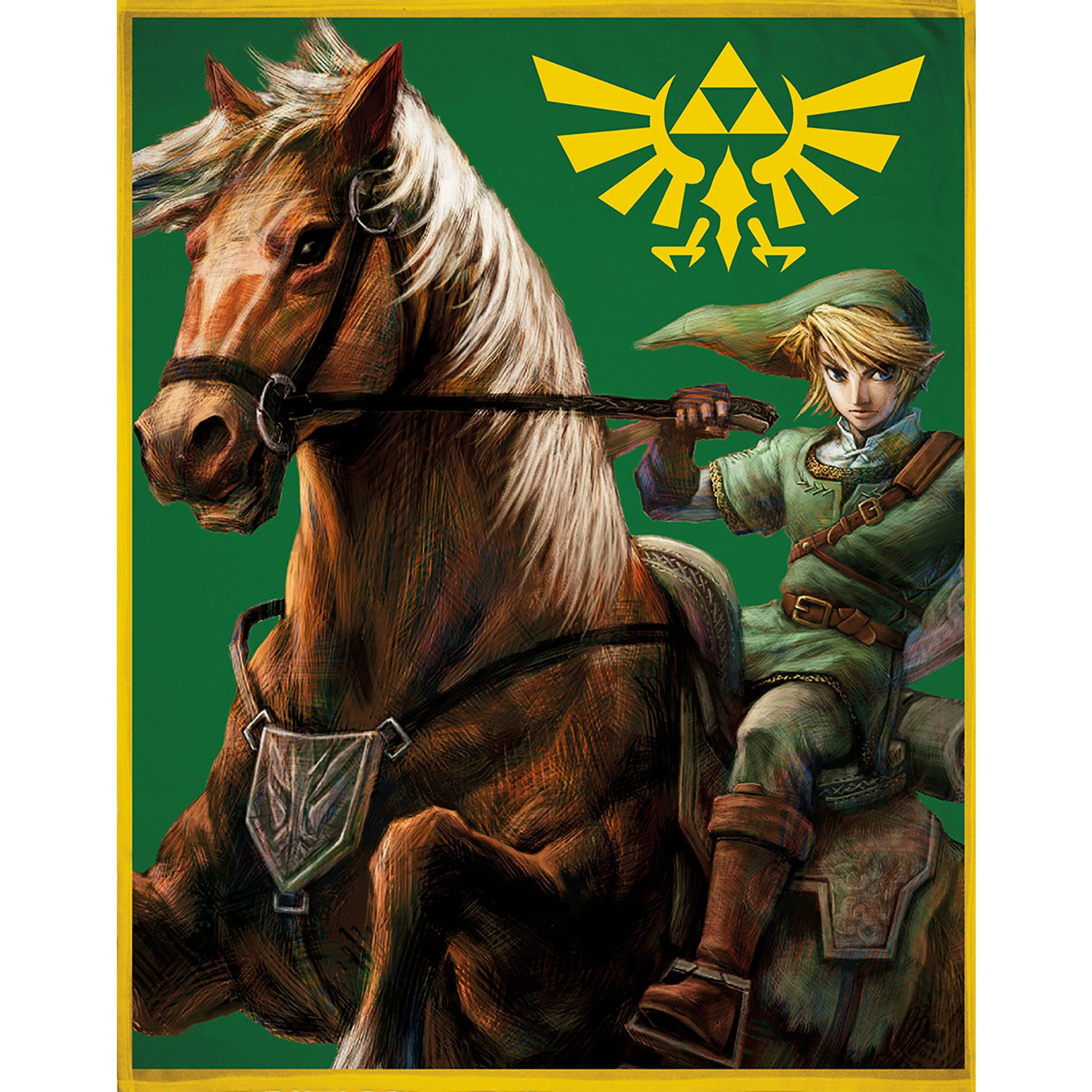Kinderdecke The Legend of Zelda Fight Decke 160x200 cm Kuscheldecke Coral, BERONAGE, passend zur Bettwäsche, ideal für Sofa, Couch, Bett, Auto, Camping