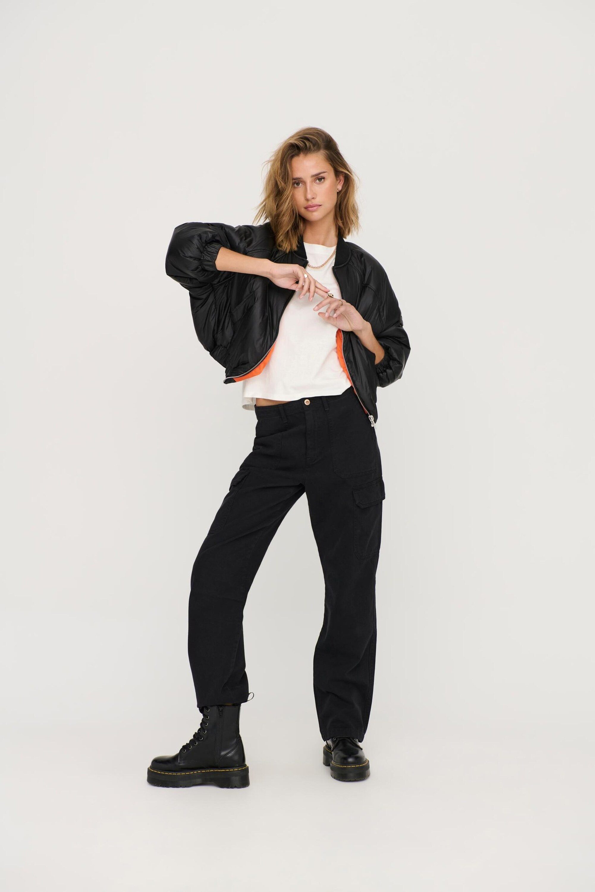 ONLY Cargohose Malfy (1-tlg) Plain/ohne Details