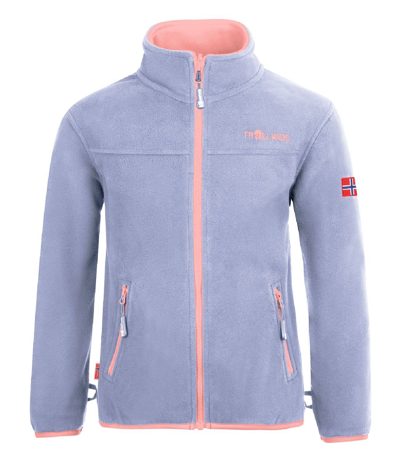 TROLLKIDS Lavender/Aprikose Fleecejacke XT Oppdal