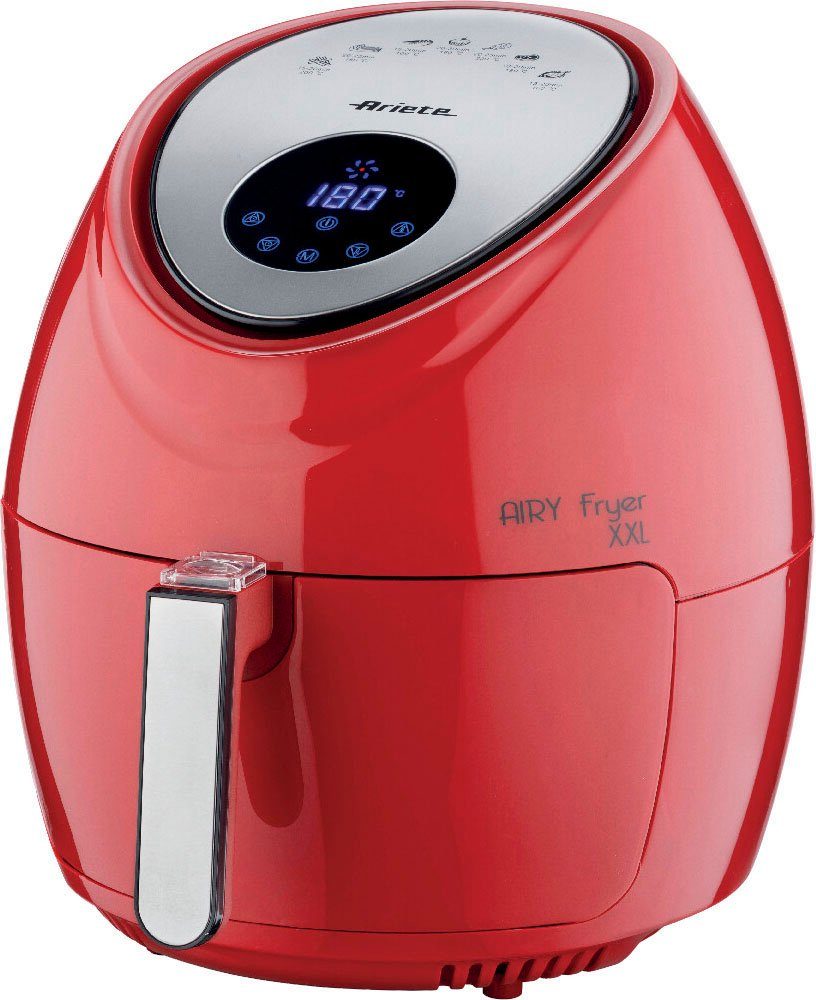 Ariete Heißluftfritteuse 4618R Airy Fryer XXL rot, 1800 W