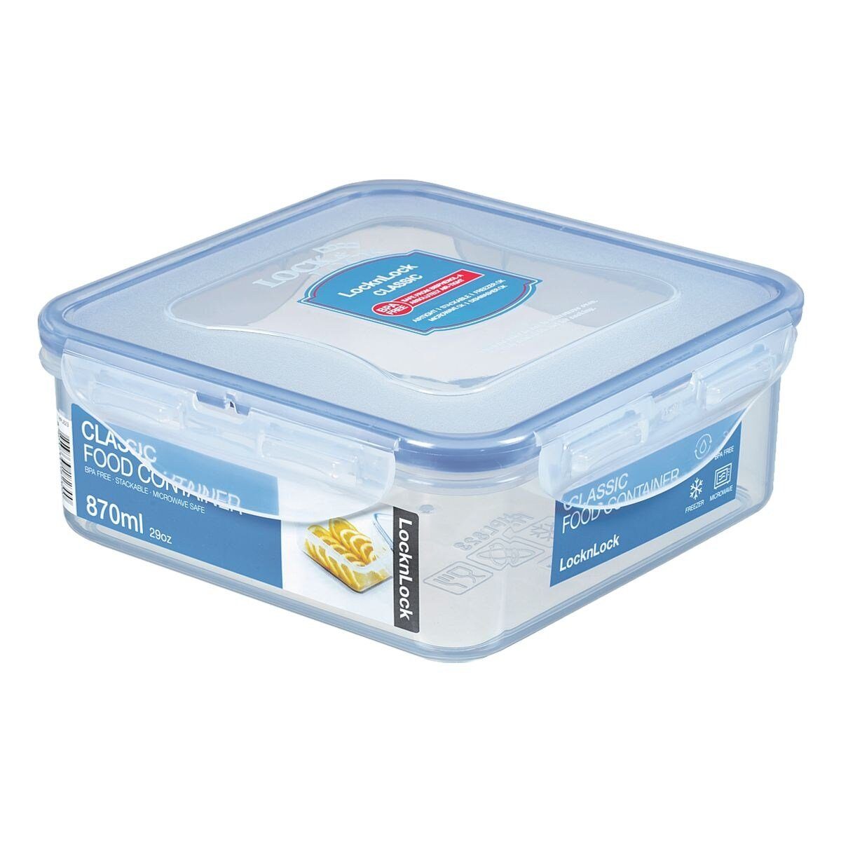 LOCK & LOCK Vorratsdose HPL823, Polypropylen, 870 ml, luft- und wasserdicht, stapelbar