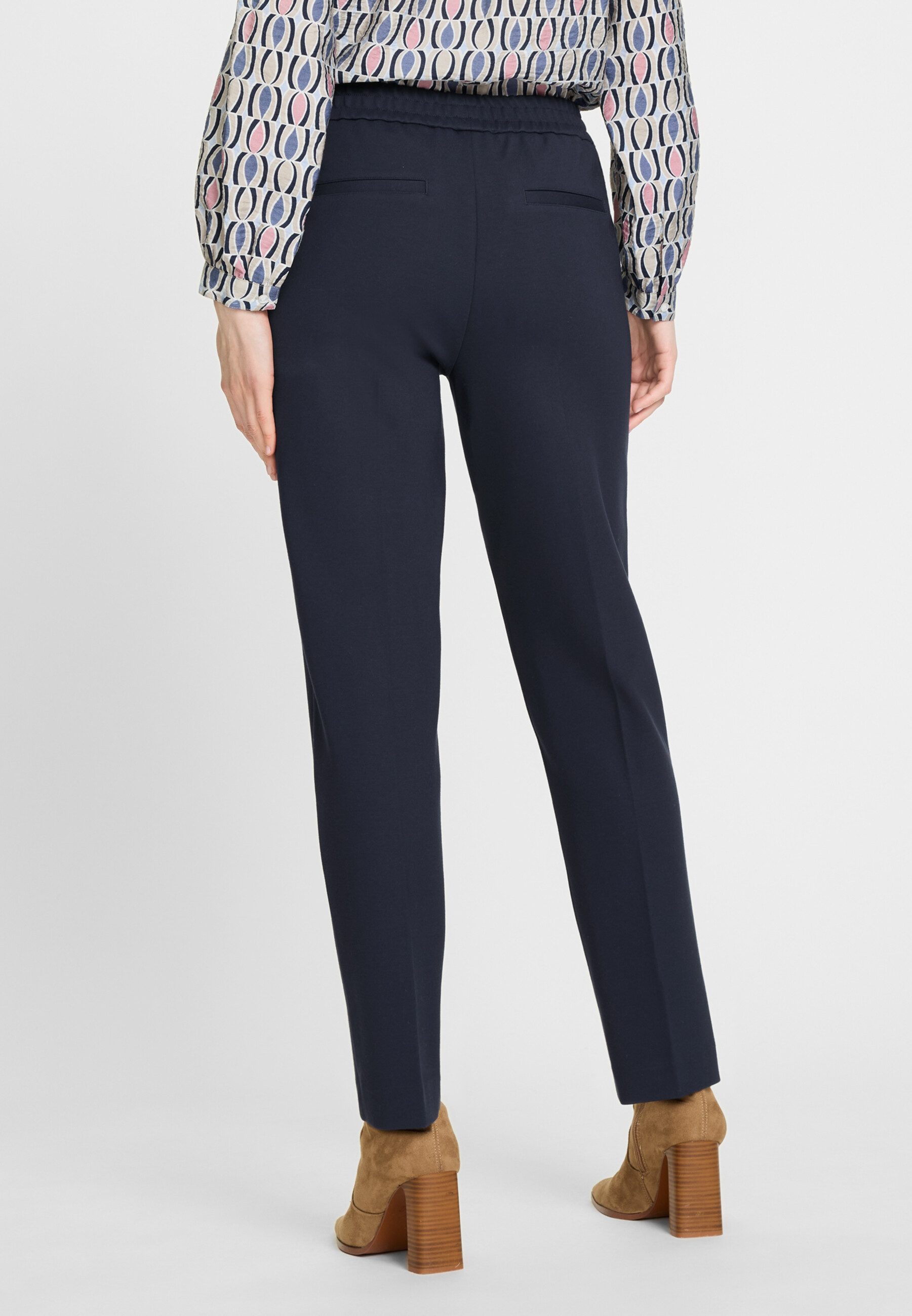 Olsen Stoffhose mit flexiblem Bund