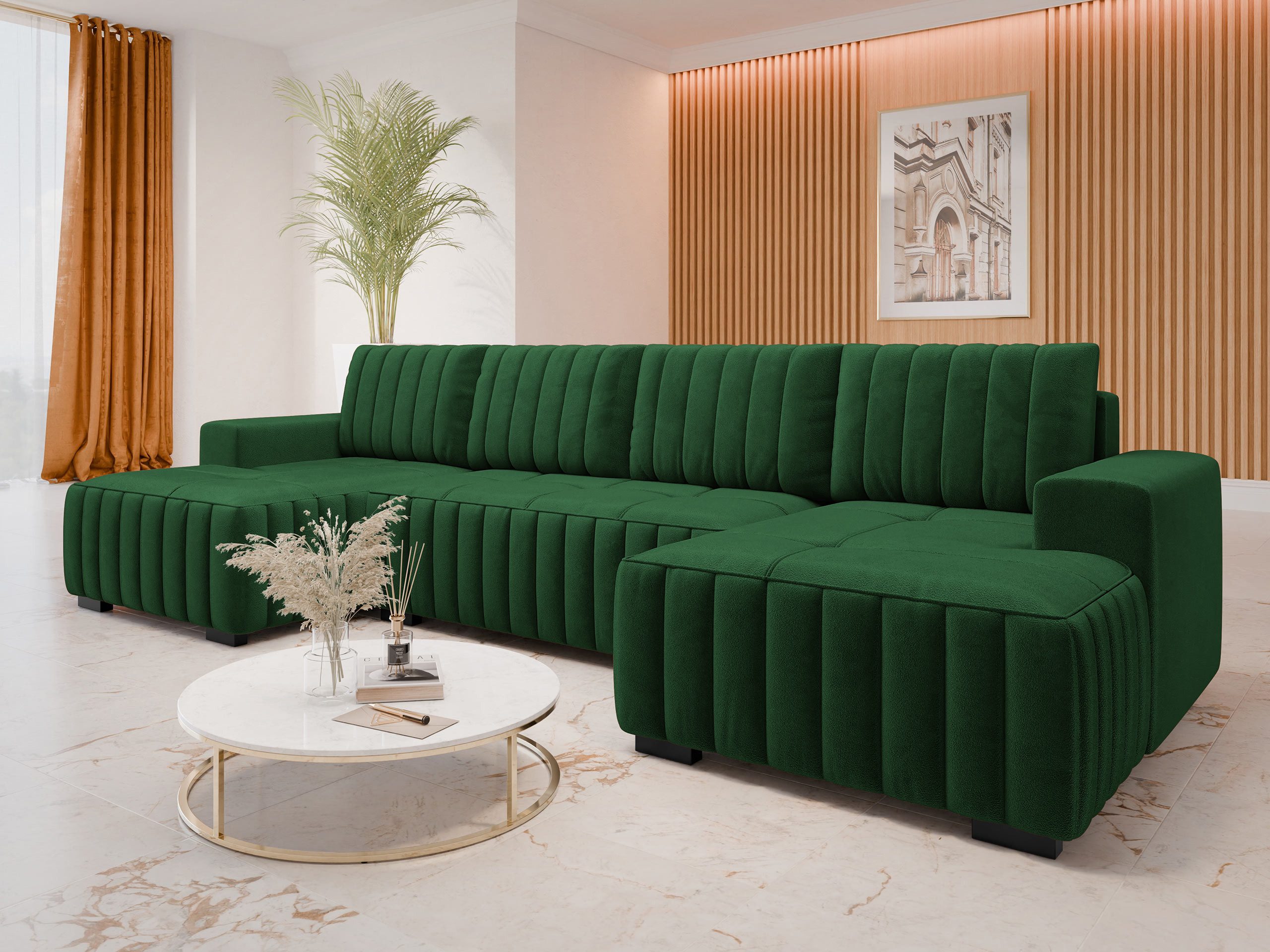 MIRJAN24 Wohnlandschaft Hugo U, mit Bettkasten günstig online kaufen