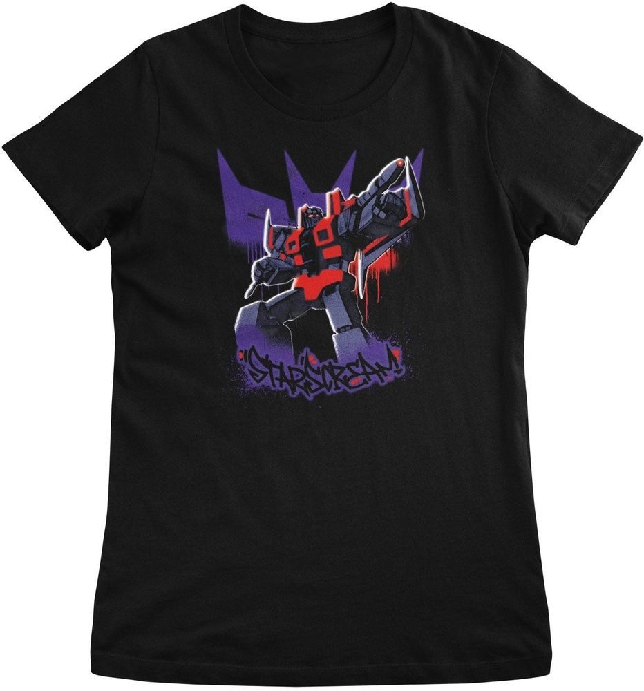 Transformers T-Shirt Starscream Graffiti Girly Tee