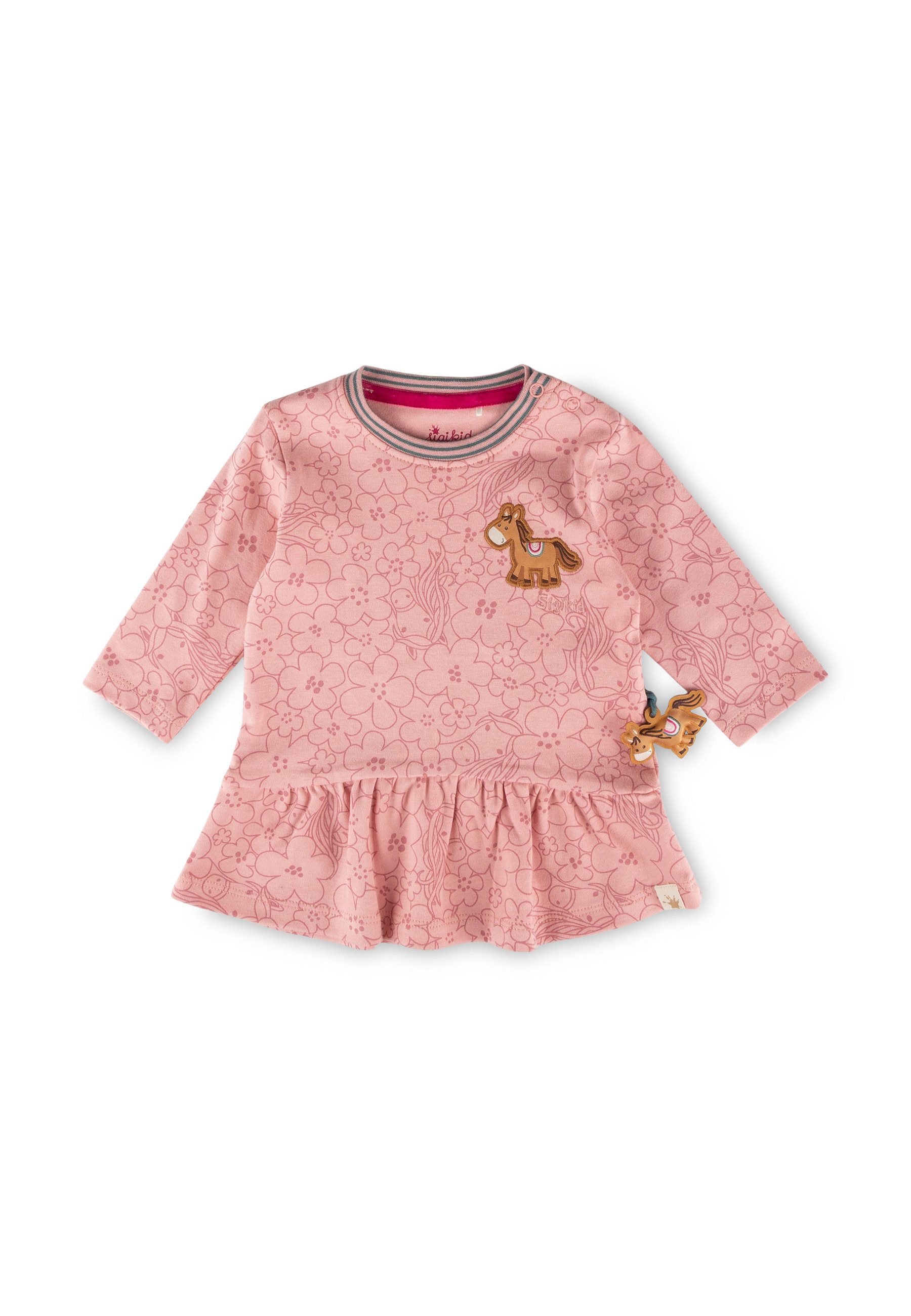 Sigikid Jerseykleid Volant Kleid langarm mit Blütenprint Pony Love (1-tlg)