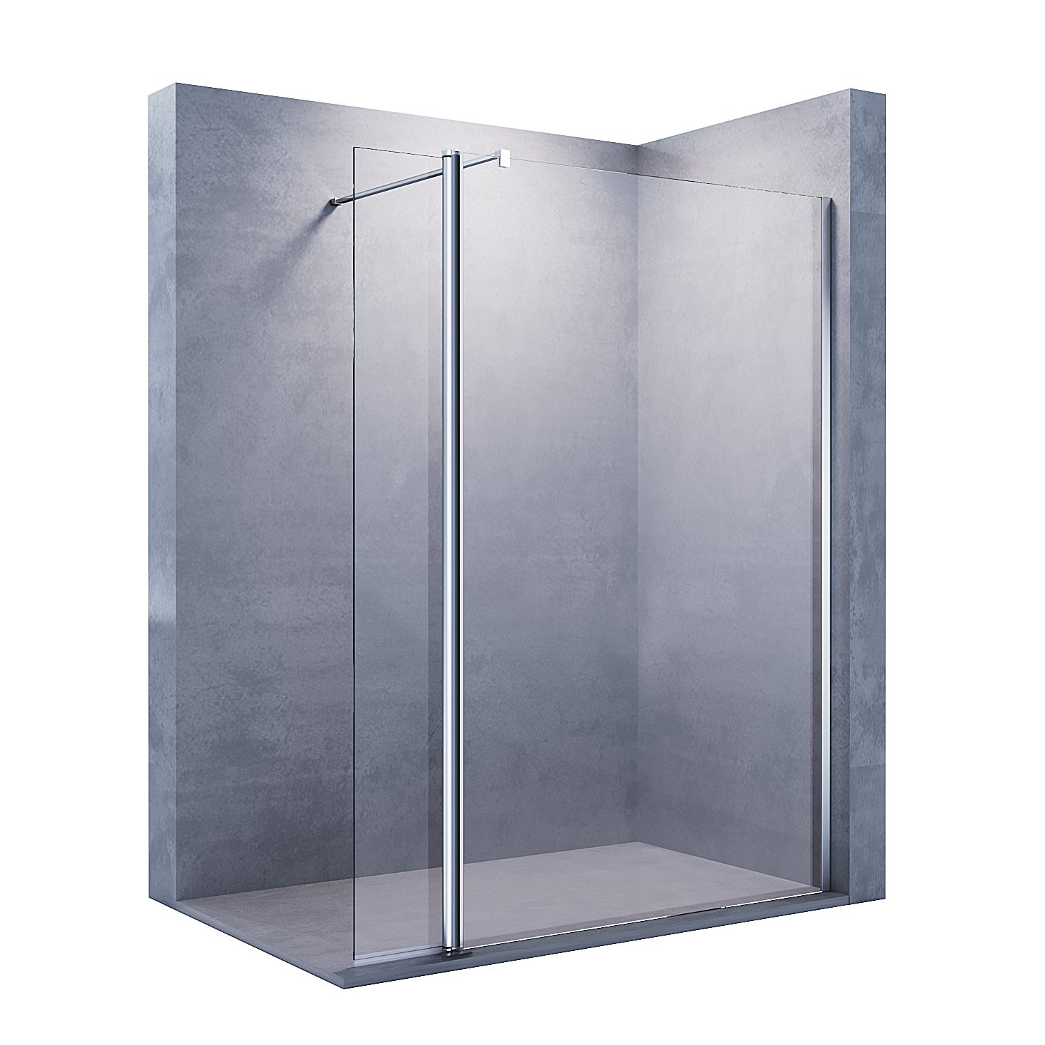 SONNI Duschwand Walk-In Duschwand mit schwenkbare Seitenwand, 70cm-120cm, E günstig online kaufen