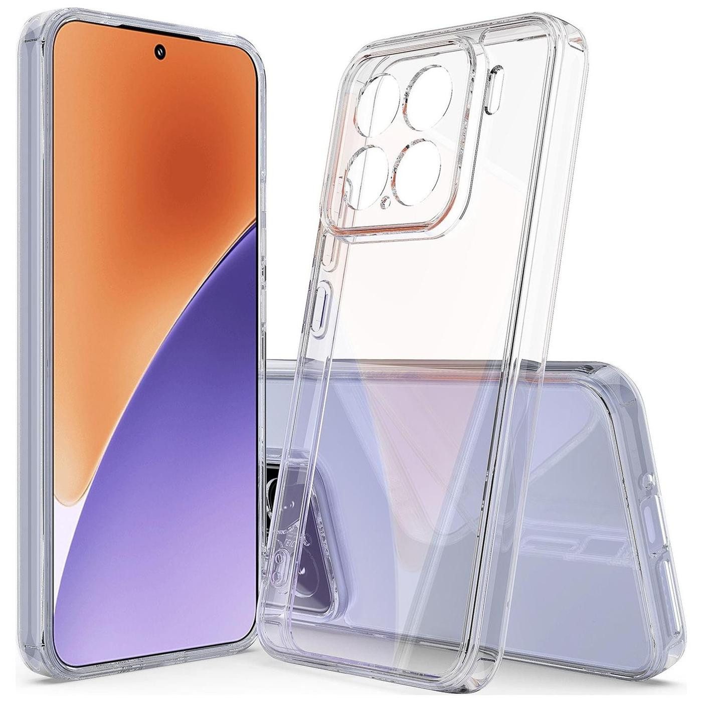 CoolGadget Handyhülle Silikon Handy Hülle Slim für Xiaomi 15T Pro, dünne TPU Schutzhülle Case in transparent / durchsichtig