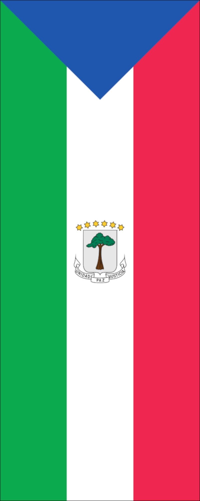 flaggenmeer Flagge Flagge Äquatorialguinea 110 g/m² Hochformat