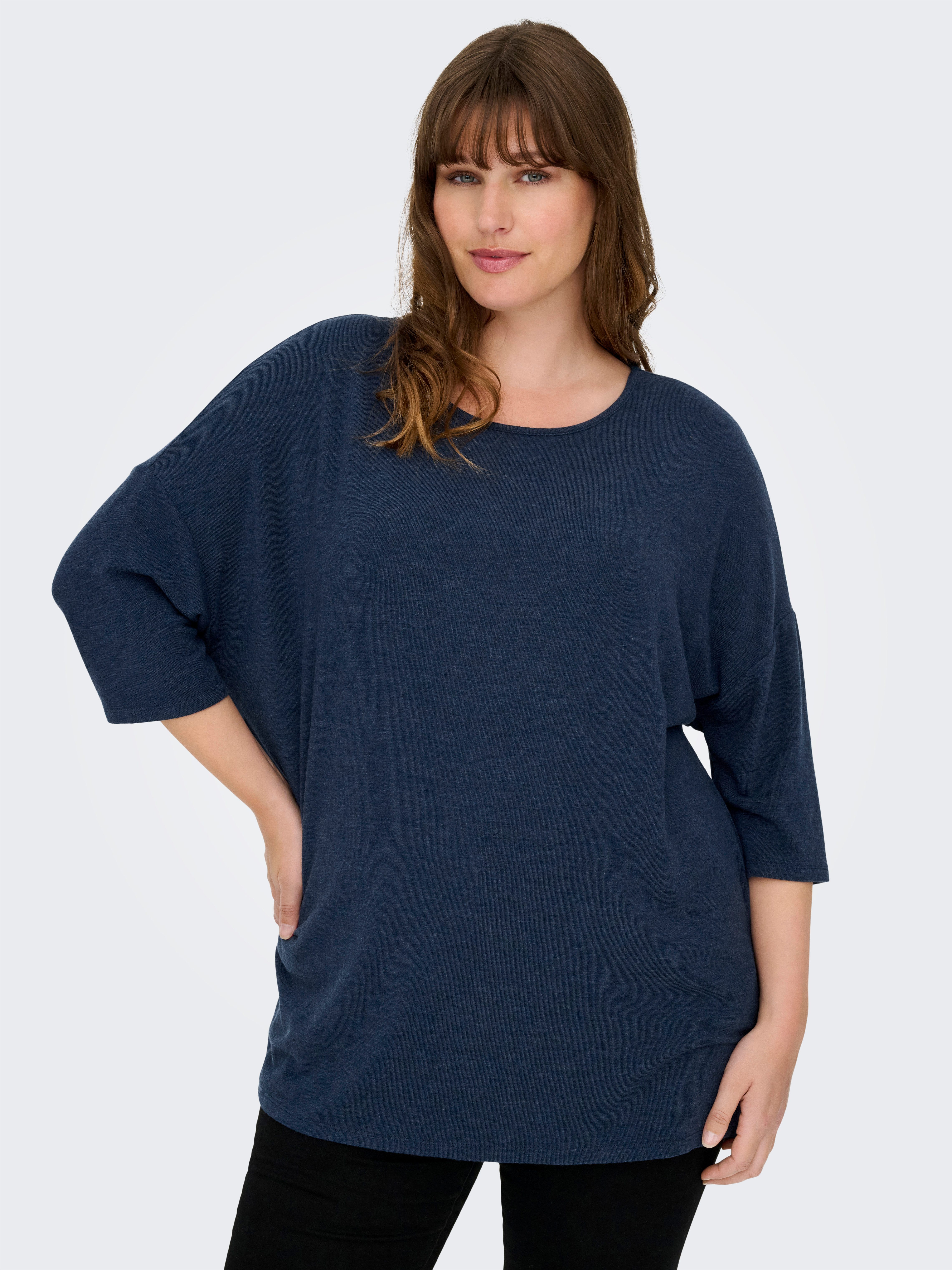ONLY CARMAKOMA 3/4-Arm-Shirt CARLAMOUR 3/4 TOP JRS NOOS günstig online kaufen