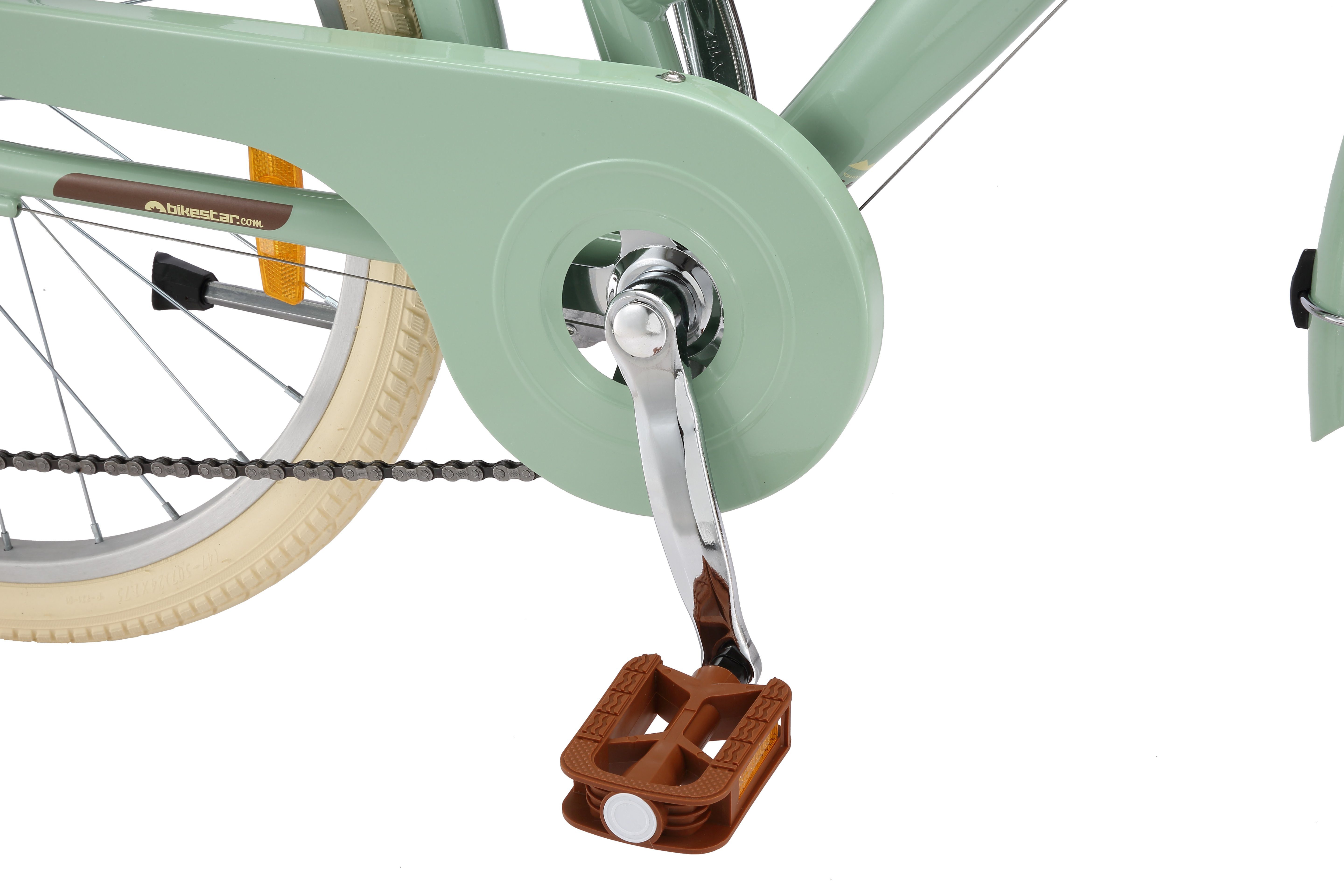 Bikestar Kinderfahrrad Cityrad 24 Zoll Aluminium ab 9 Jahre 7 Gang, 7 Gang, Korb, Gepäckträger, leichtes Treten, ergonomischer Rahmen