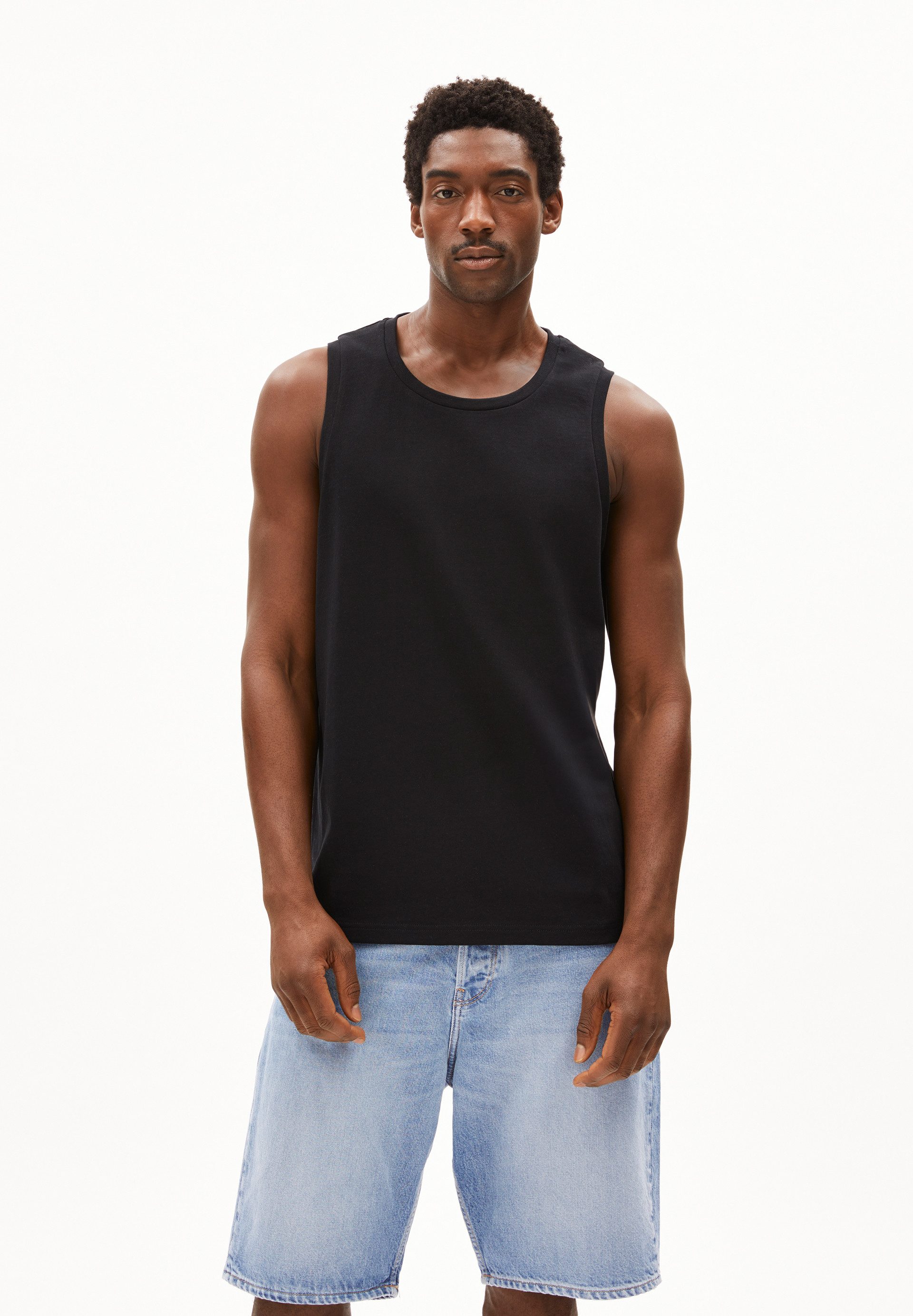 Armedangels Shirttop HEAVY WEIGHT TANK TOP (Relaxed Fit) Rundhalsausschnitt