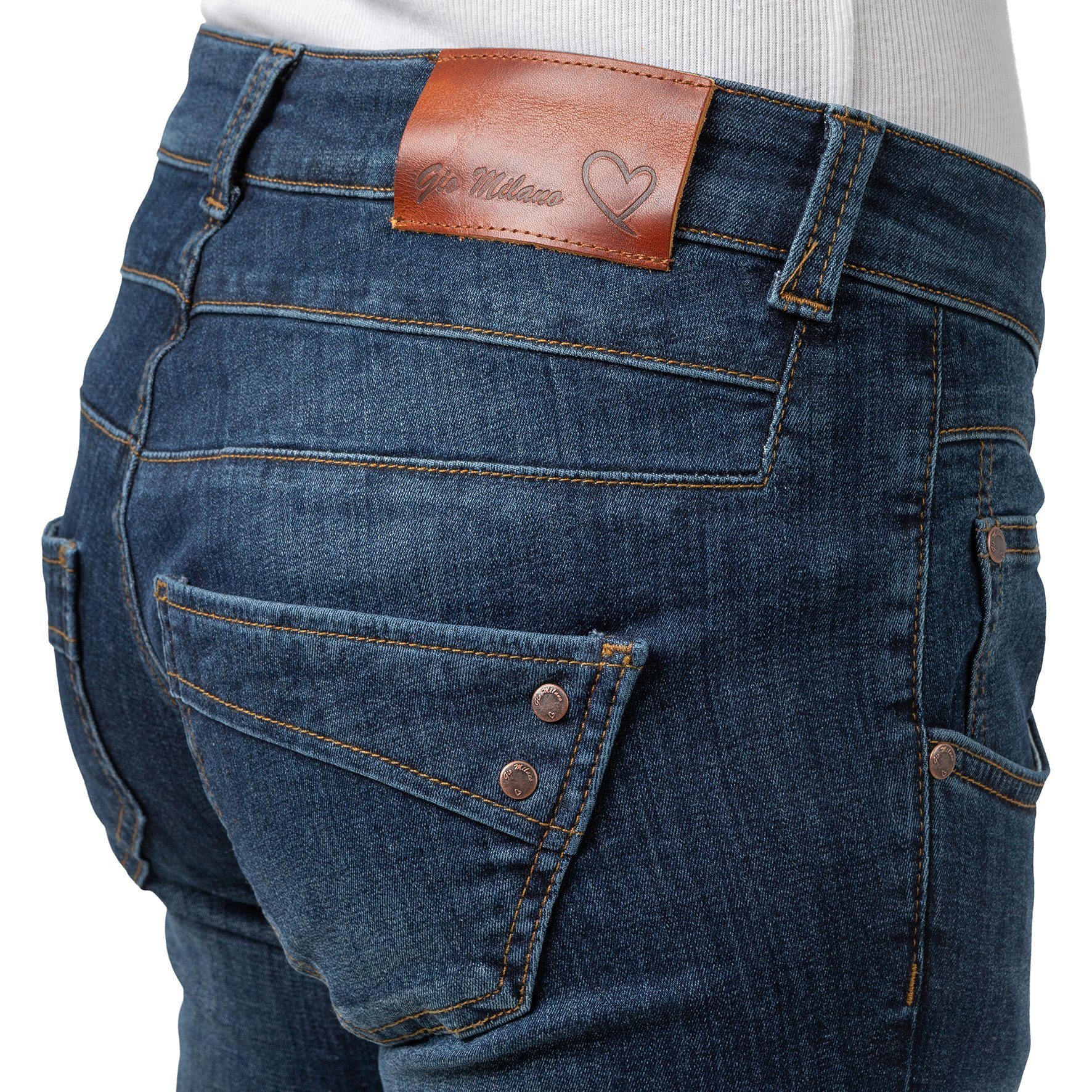 Stretch-Jeans Gio 5-Pockets Gio-Zoe-6220-1000 Style Milano