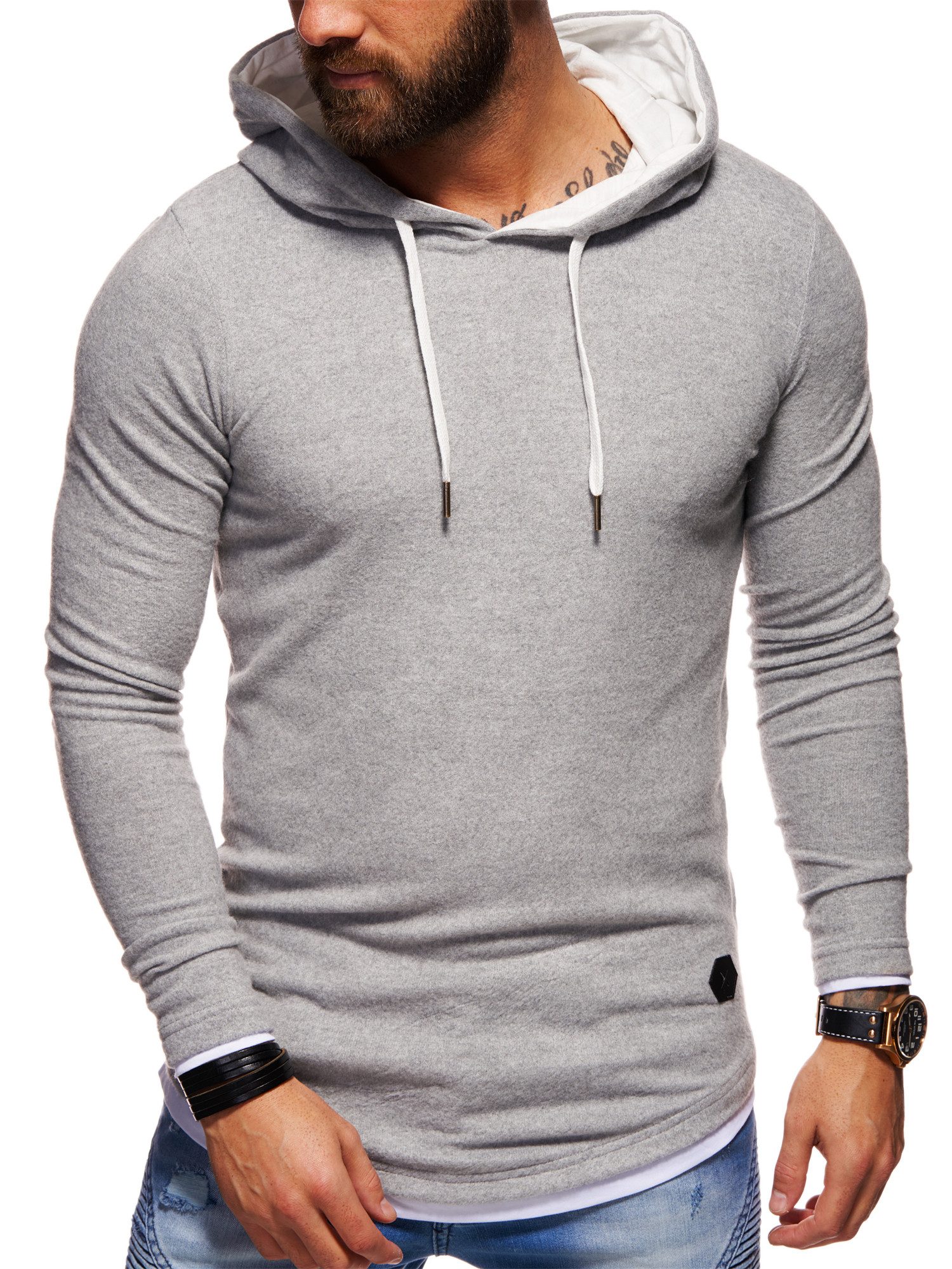 Style-Division Hoodie Sweatshirt Kapuzenpullover Herren dünner Pullover mit günstig online kaufen