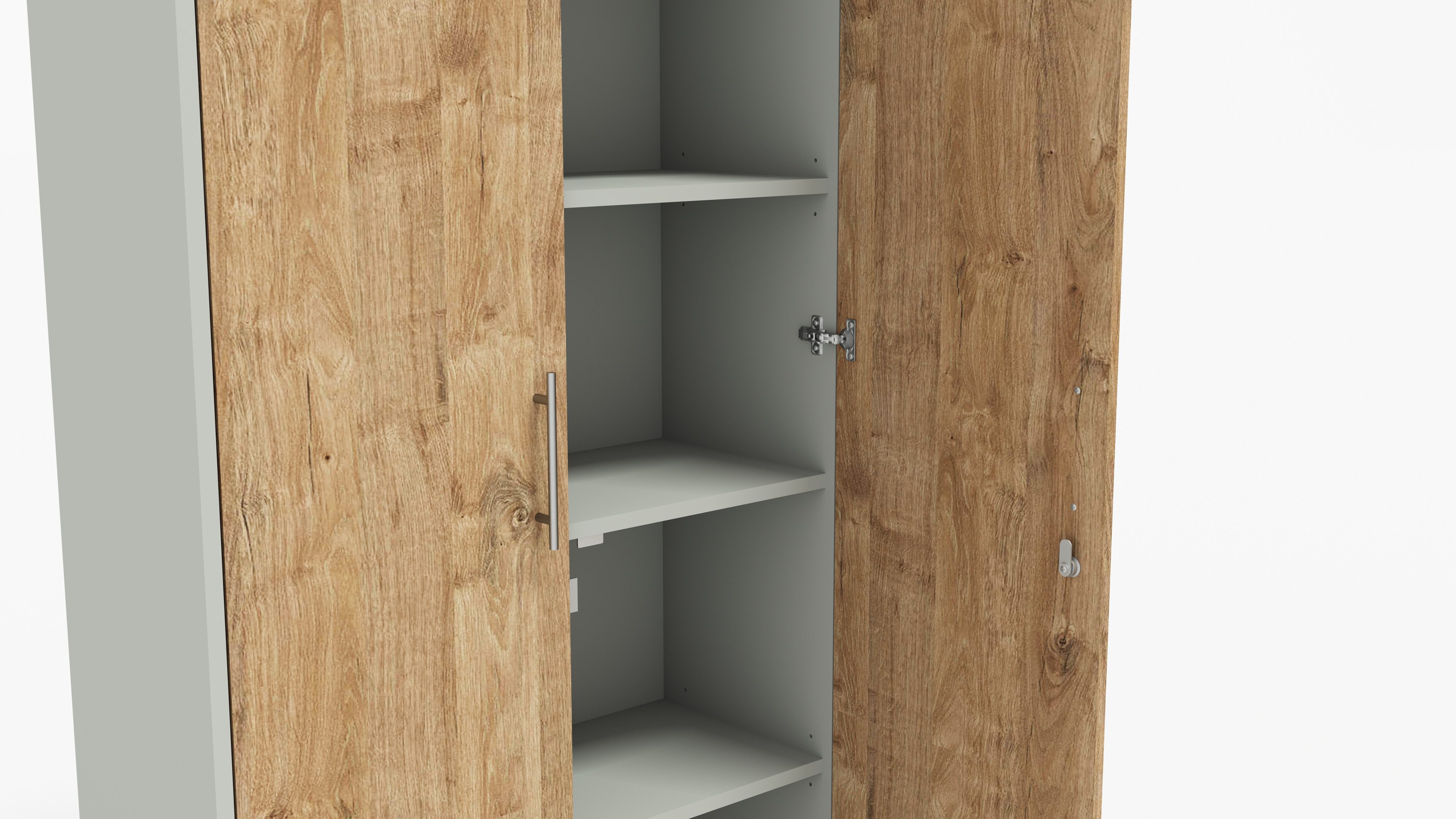 BMG Möbel Aktenschrank Office Edition abschließbar, 5 Ordnerhöhen, Platz für über 45 DIN A4 Ordner – Bild 4 von 5