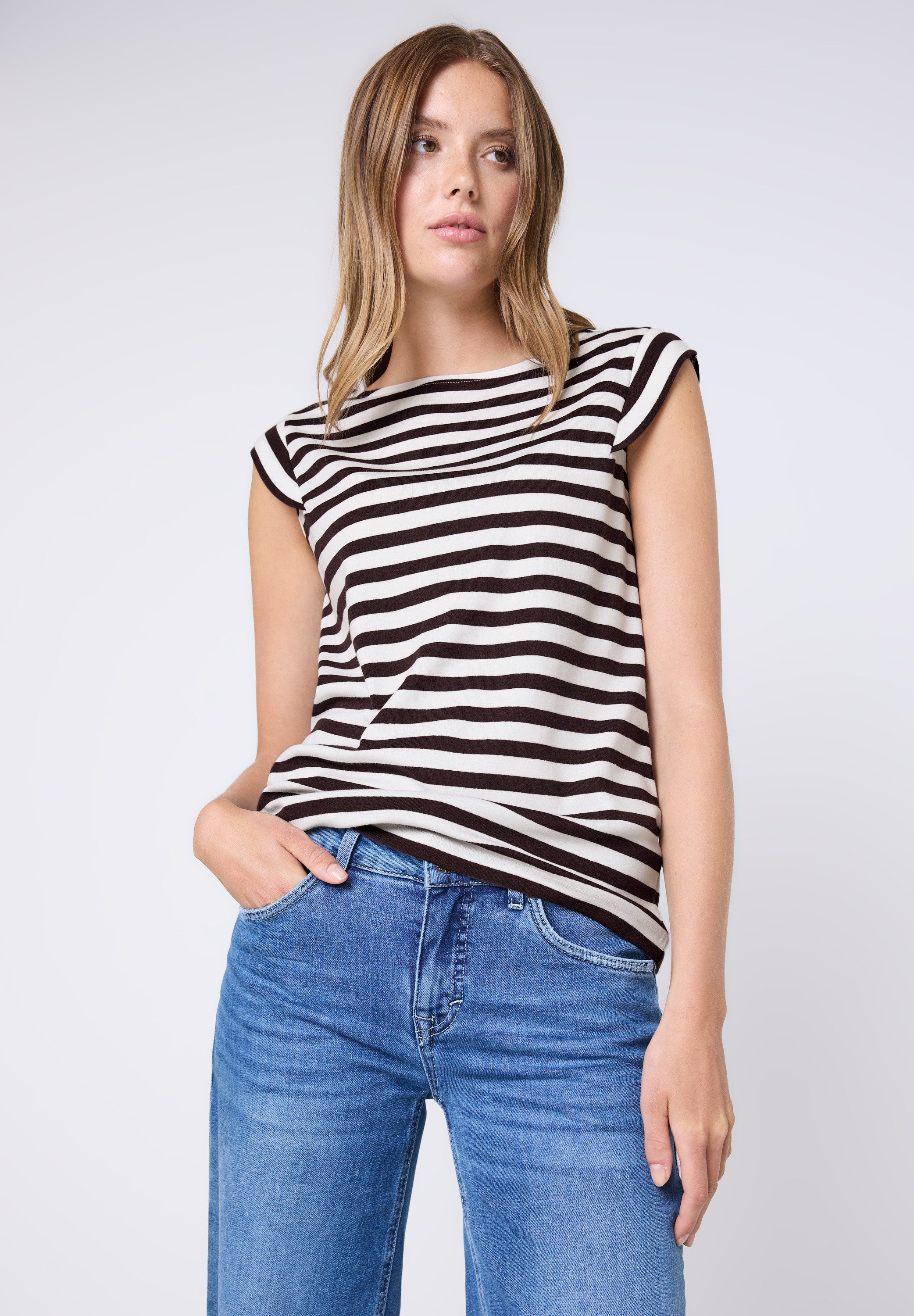 STREET ONE STUDIO Shirttop im soften Baumwoll-Mix