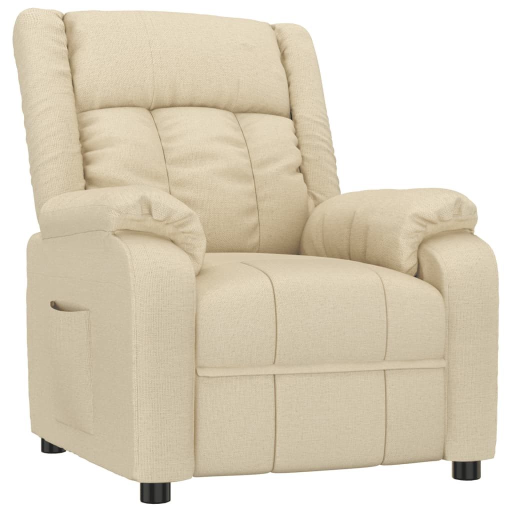 vidaXL Sessel Relaxsessel Creme Stoff (1-St) günstig online kaufen