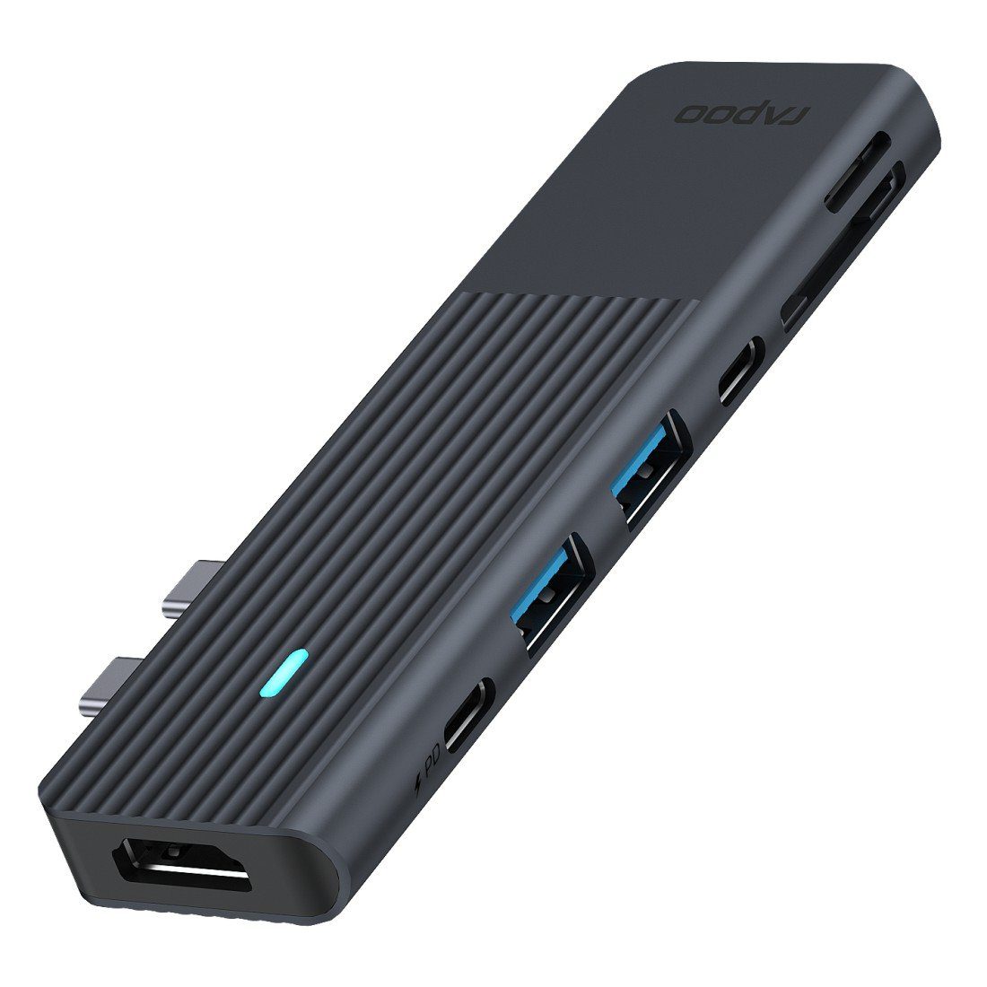 UCM-2003 USB-C Multiport Adapter, 7in2, Grau USB-Adapter