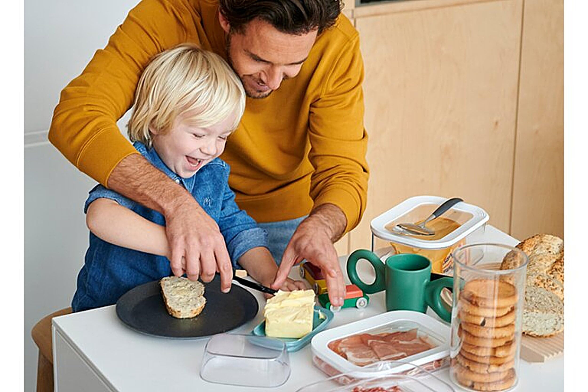 Mepal Butterdose Butterdose für 250 g Butter mit transparentem Deckel, Spülmaschinenfest, Melamin/SAN, passt in Kühlschranktüre