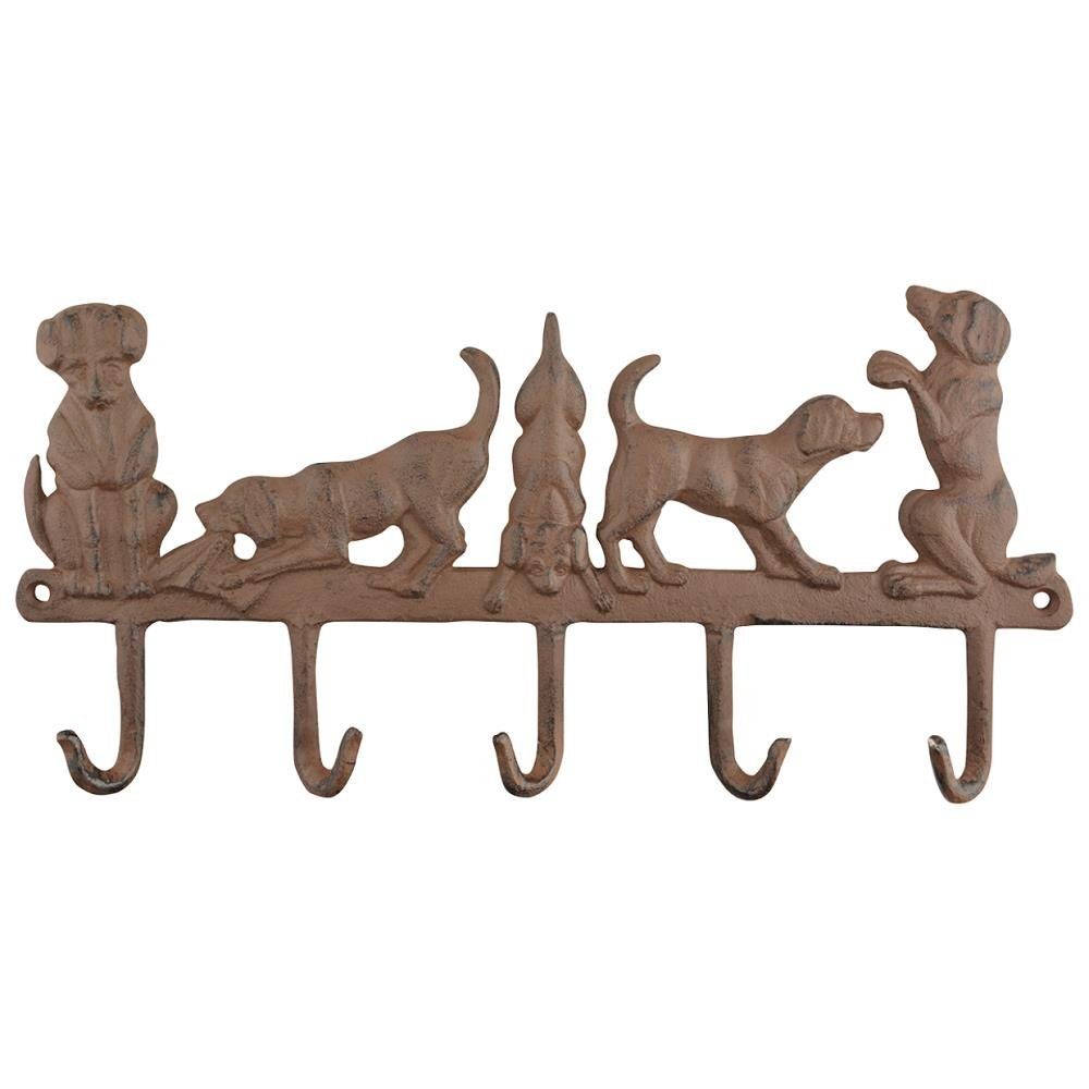 Linoows Hakenleiste Hakenleiste Garderobenleiste Wandhaken Hunde, günstig online kaufen