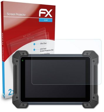 atFoliX Schutzfolie Displayschutz für Autel MaxiCOM MK908, (2 Folien), Ultraklar und hartbeschichtet