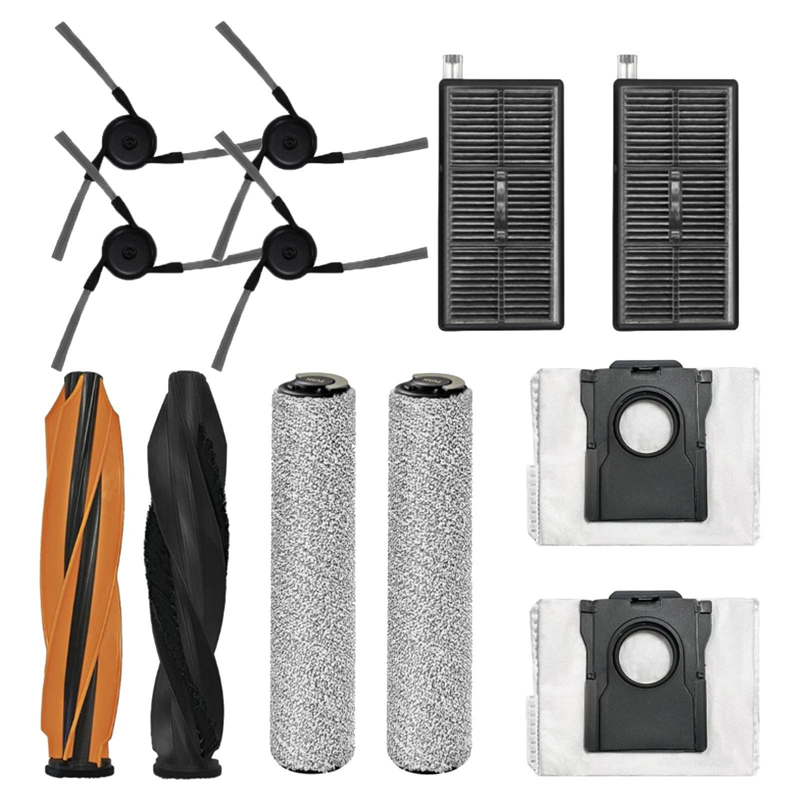 VERCO Reinigungsbürsten-Set Reinigungskit für Dreame, Für Dreame Aqua10 Ultra Roller, Für Dreame Aqua10 Ultra Roller Complete, (12-tlg), Ersatz Teile Set Wartungskit Filter Seitenbürste Zubehör Bürste