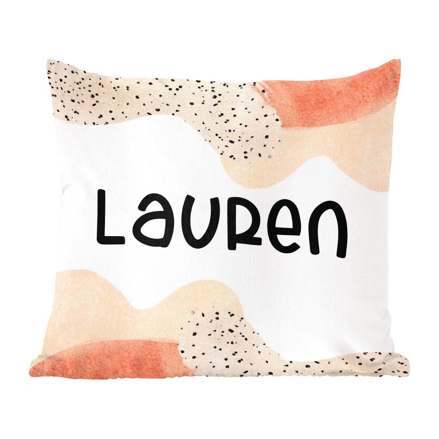 MuchoWow Dekokissen Lauren Mädchen, Sofakissen mit Deko, Pastell Füllung Zierkissen Wohzimmer, Schlafzimmer, - für 