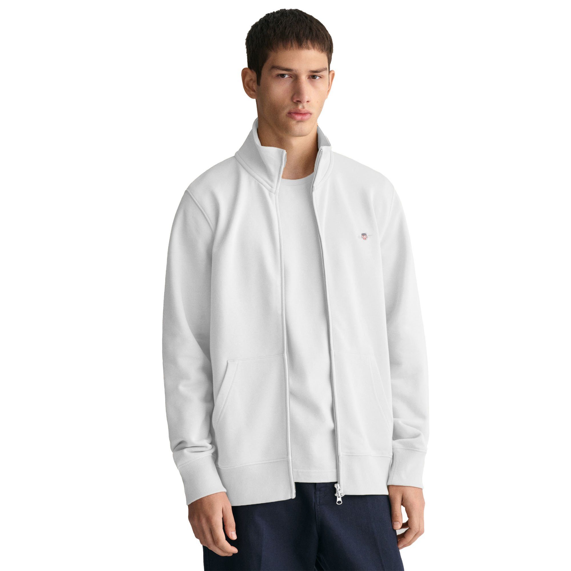 Gant Sweatshirt Herren Sweatjacke Baumwolle