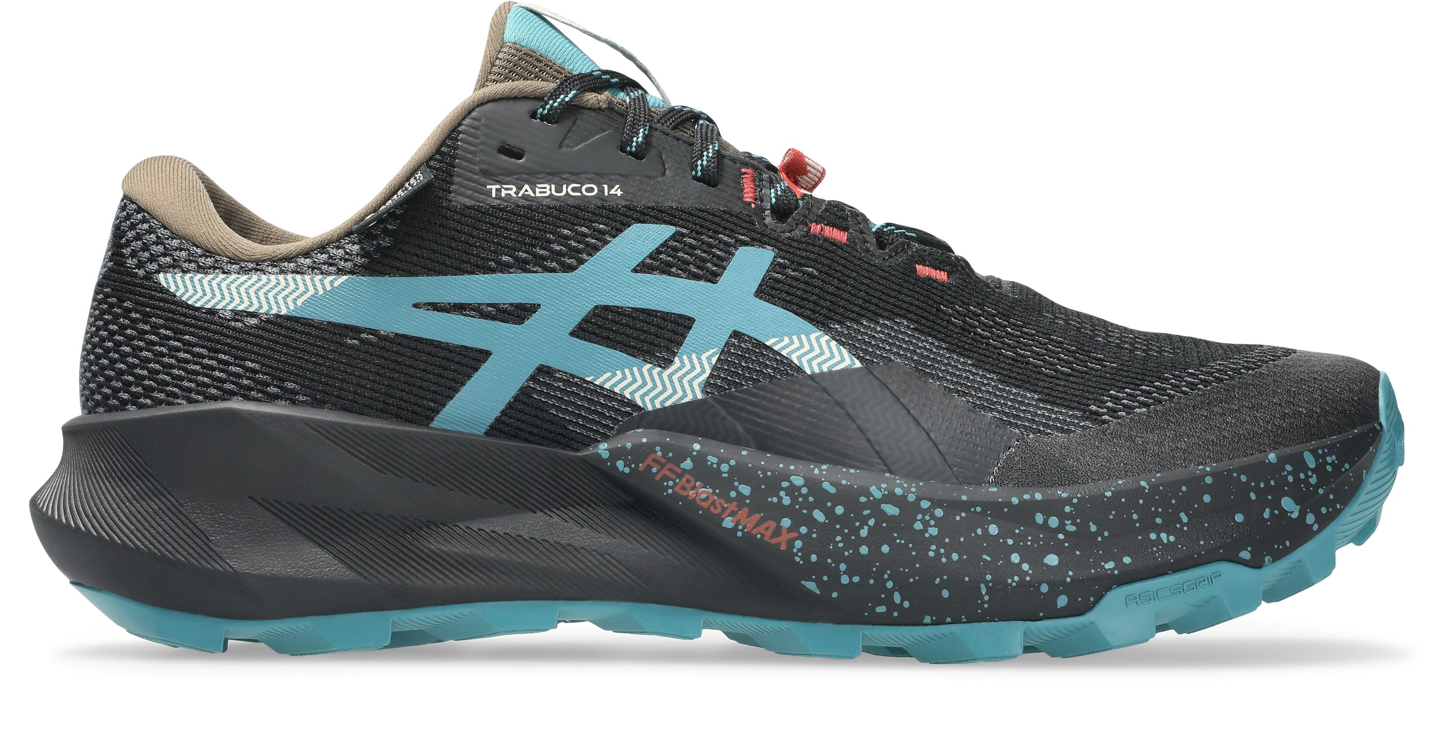 Asics TRABUCO 14 Gore-Tex Trailrunningschuh (2-tlg) wasserdicht, profiliertes Gummi-Laufsohlenprofil, mit Schnürung