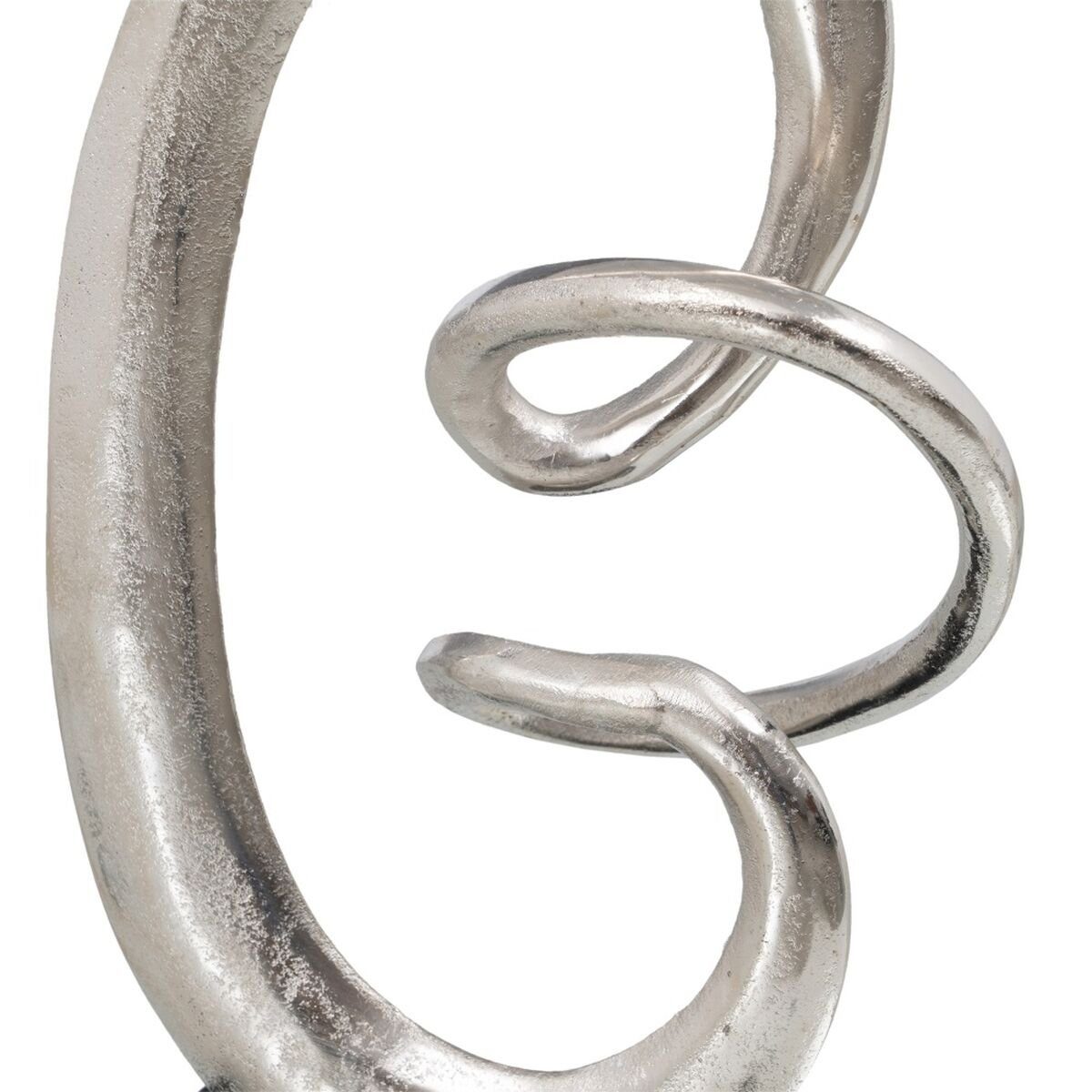 Bigbuy Dekoobjekt Schwarz Silber x 10 24 Deko-Figur 42 x cm